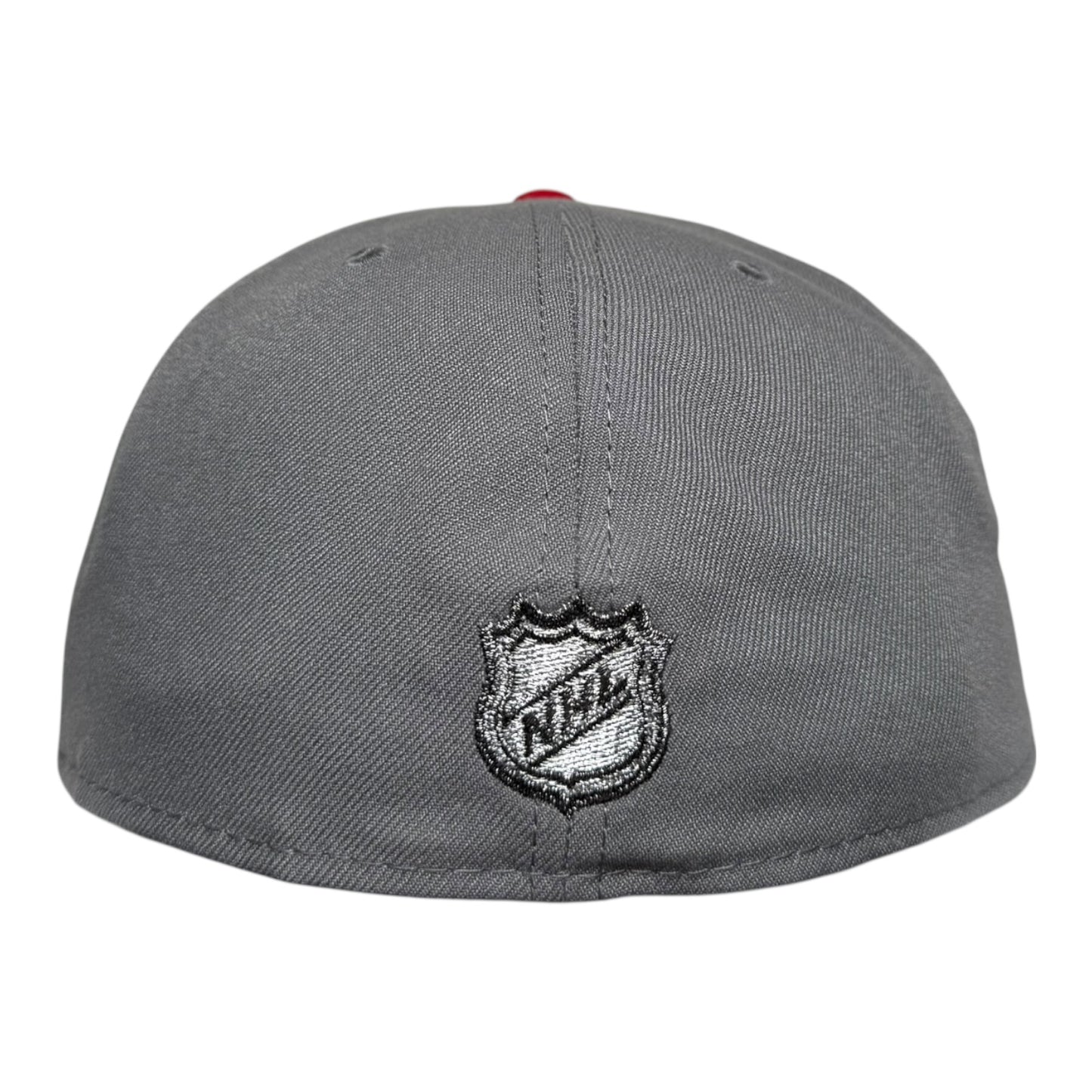 Chicago Blackhawks Flag Side Patch Storm Gray New Era 59Fifty Fitted Hat