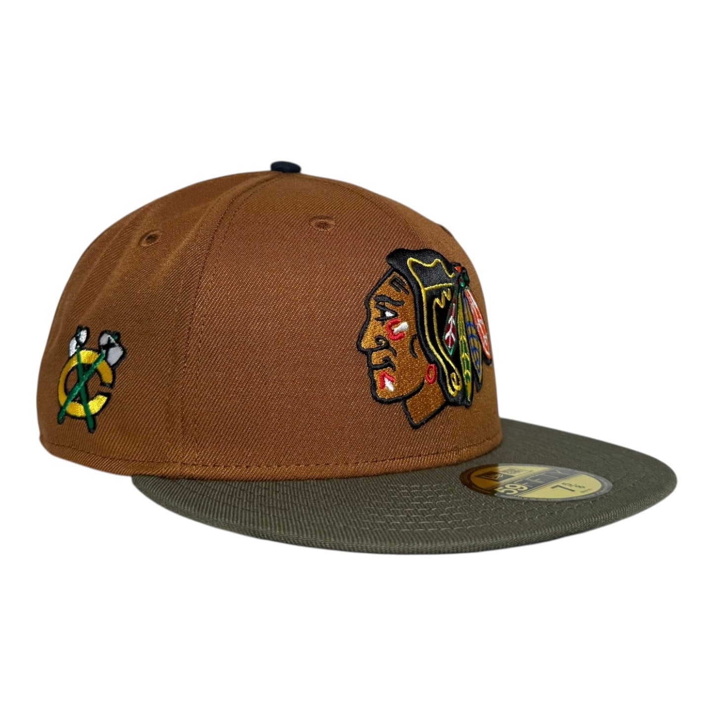 Chicago Blackhawks Tomahawk Logo Hat Club New Era 59Fifty Fitted Hat