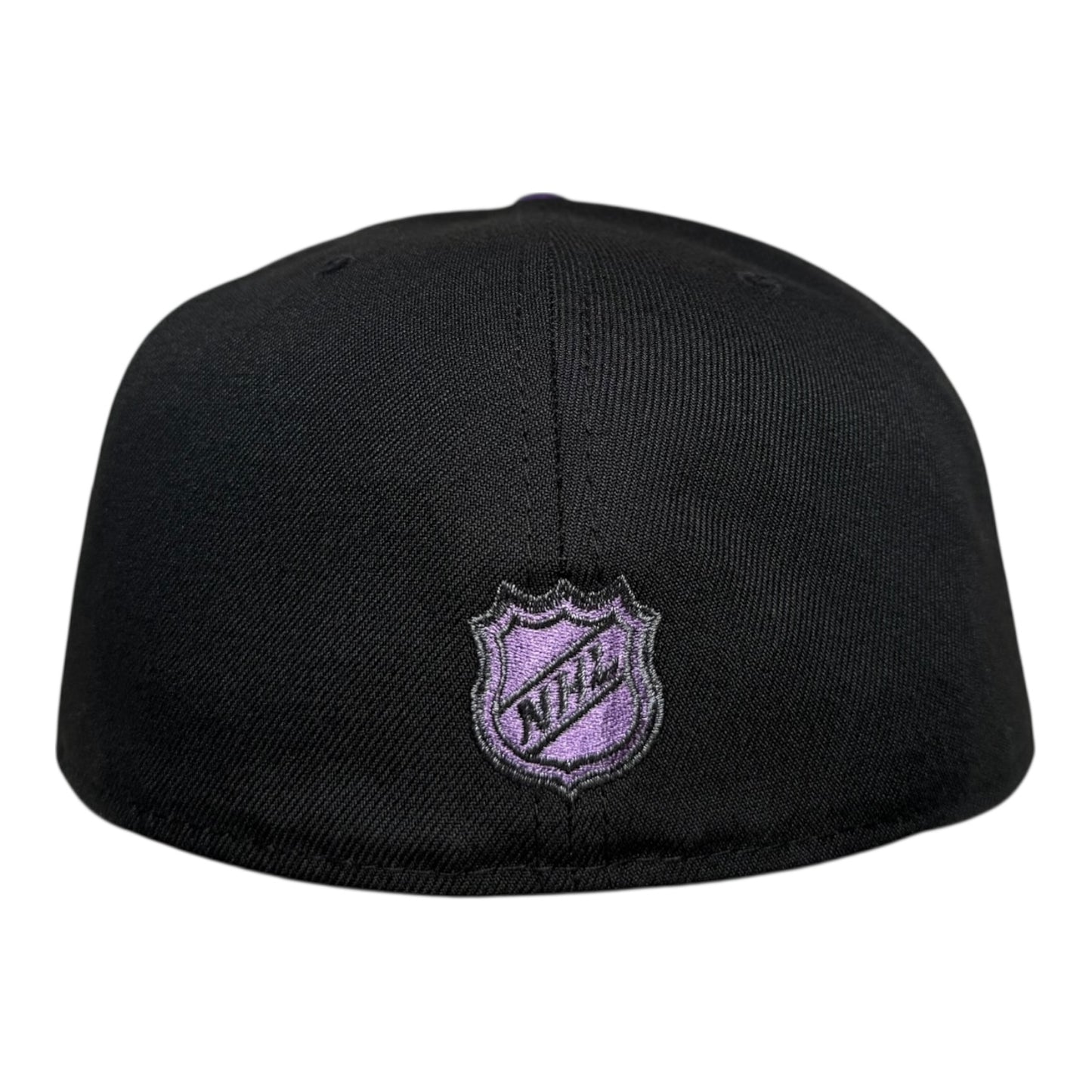 Chicago Blackhawks "Hockey Fights Cancer" Black/Purple New Era 59Fifty Fitted Hat