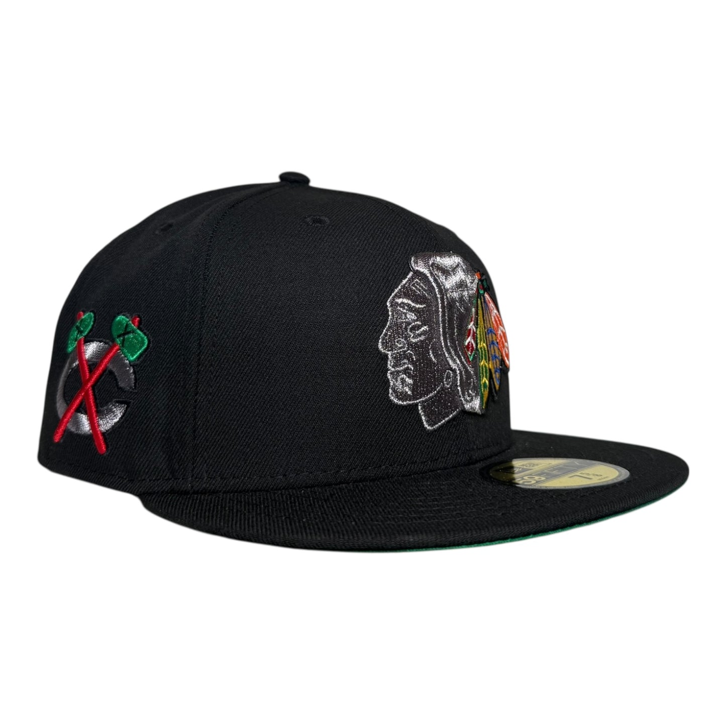 Chicago Blackhawks Black Pewter New Era 59Fifty Fitted Hat