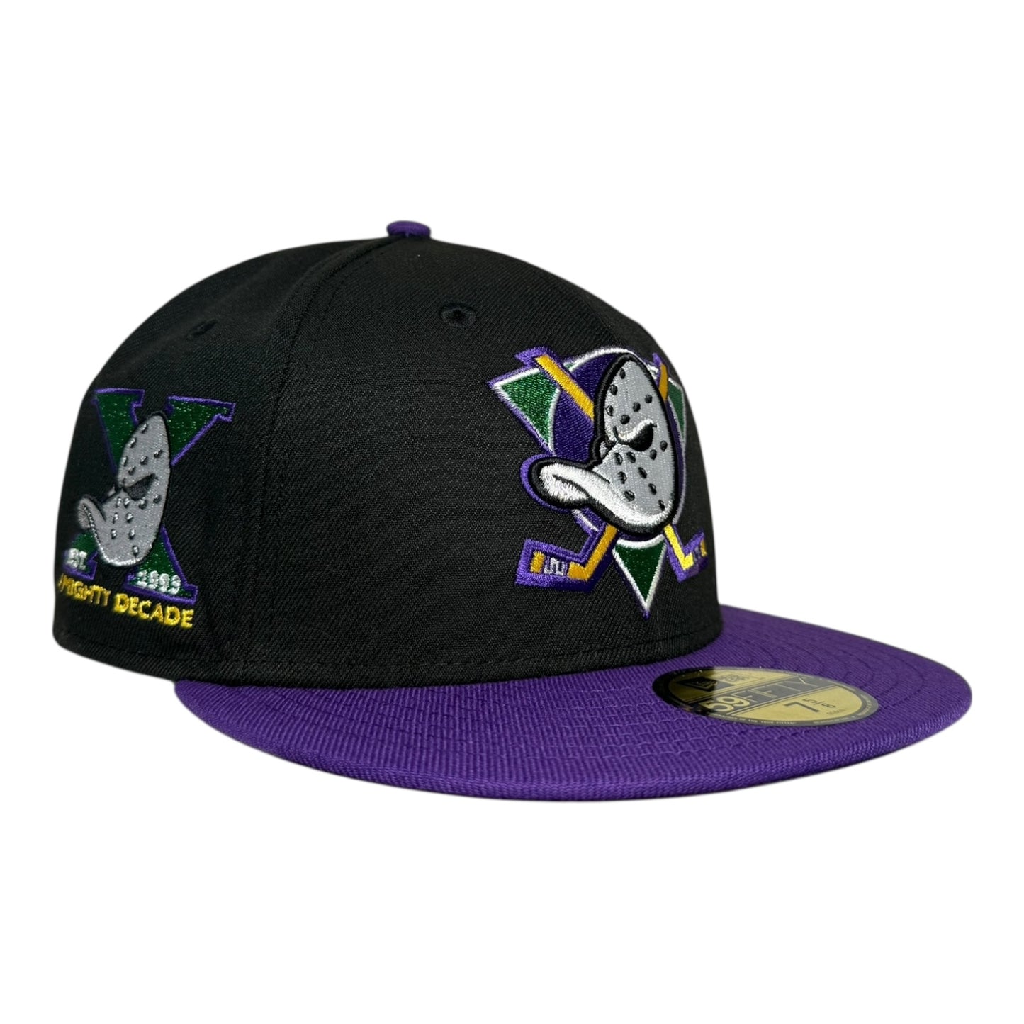 Anaheim Ducks A Mighty Decade Shock Drop Hat Club New Era 59Fifty Fitted Hat