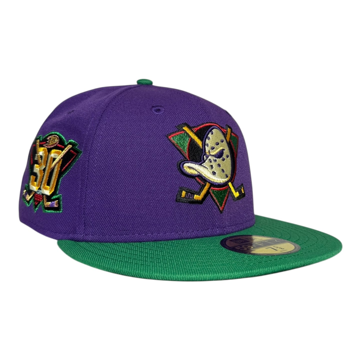 Anaheim Ducks Mighty Ducks 30th Anniversary District 5 Reverse New Era 59Fifty Fitted Hat