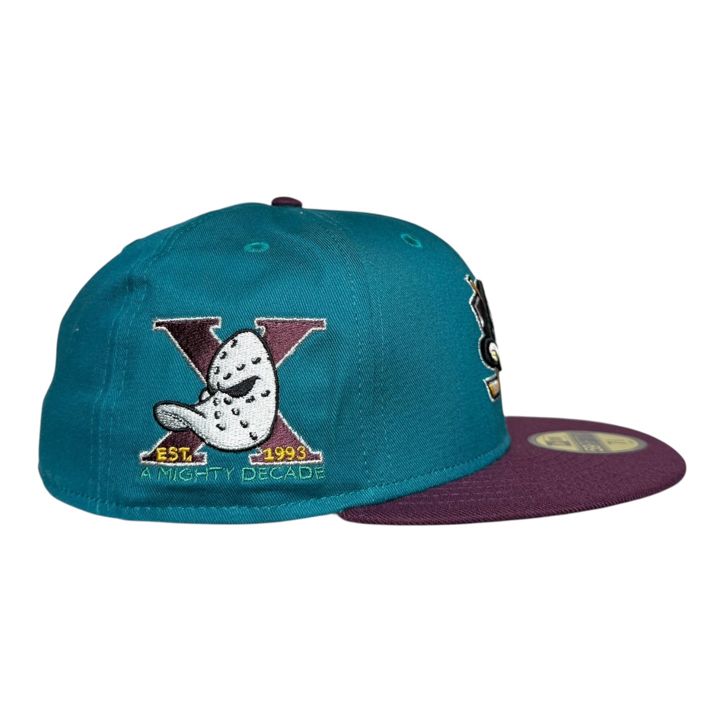 Anaheim Ducks Est. 1993 Ten Mighty Seasons New Era 59Fifty Fitted Hat