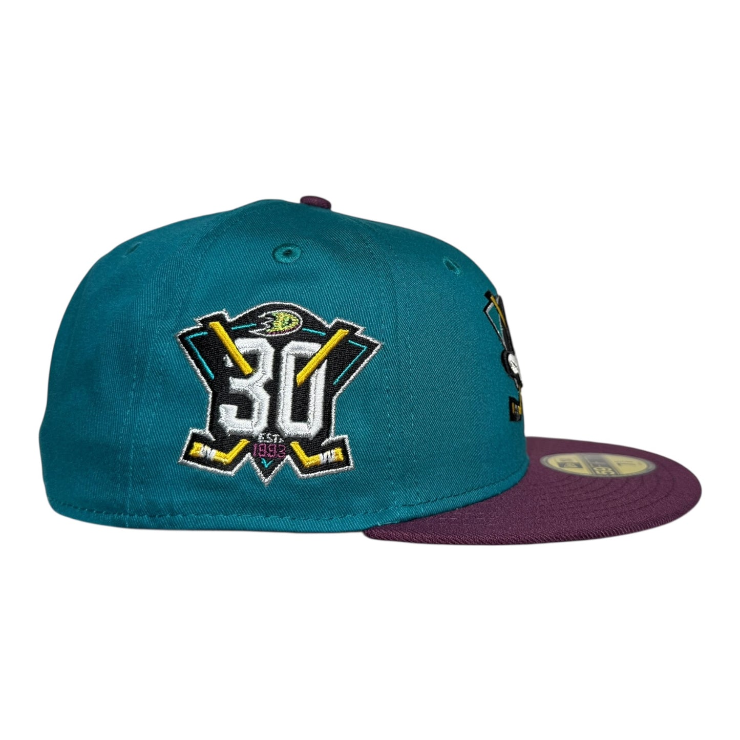 Anaheim Ducks 30th Anniversary Maroon Jersey Inspired New Era 59Fifty Fitted Hat
