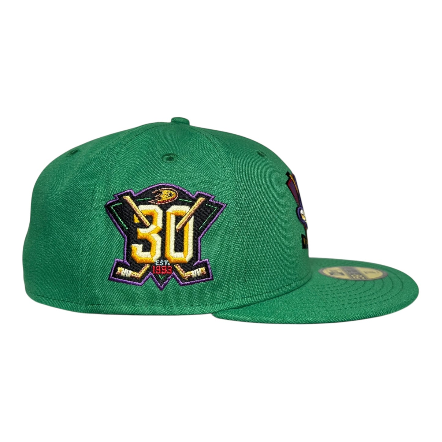 Anaheim Ducks 30th Anniversary "District 5" Solid Green New Era 59Fifty Fitted Hat