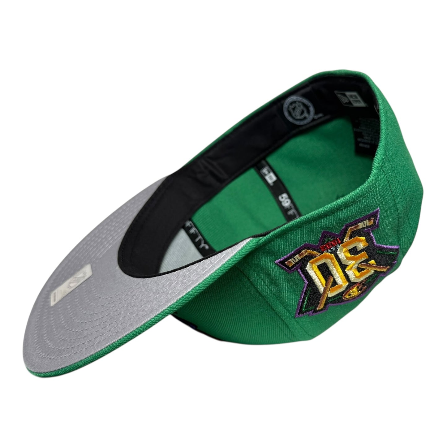 Anaheim Ducks 30th Anniversary "District 5" Solid Green New Era 59Fifty Fitted Hat