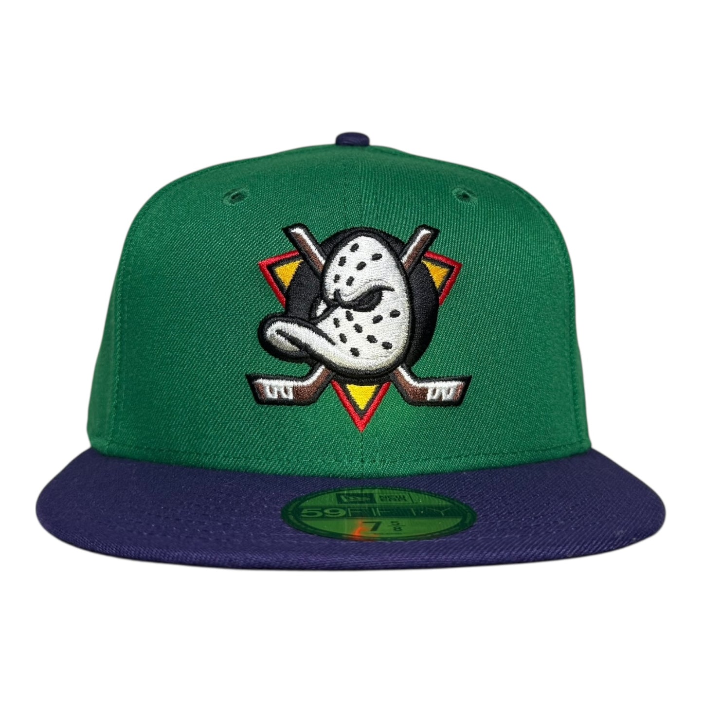 Anaheim Ducks Kelly Green/Purple Grey UV New Era 59Fifty Fitted Hat