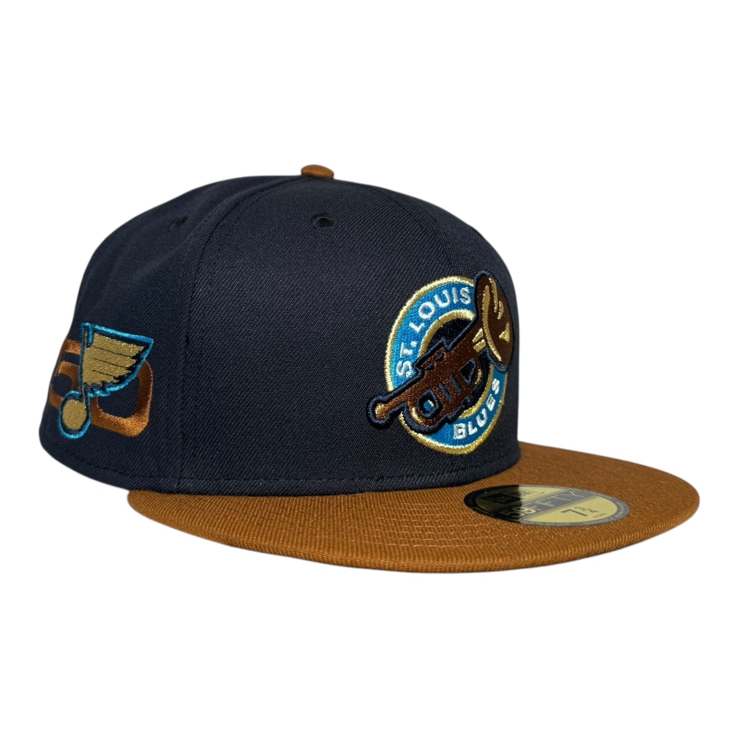 St. Louis Blues 50th Anniversary Navy Peanut Two Tone New Era 59Fifty Fitted Hat