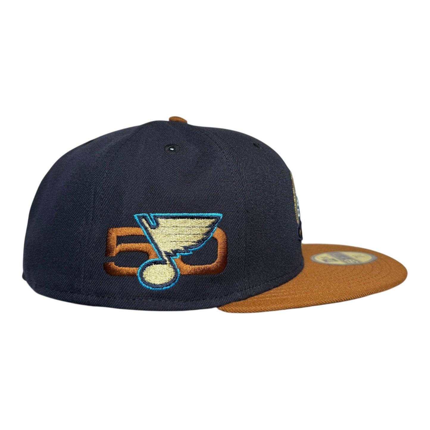 St. Louis Blues 50th Anniversary Navy Peanut Two Tone New Era 59Fifty Fitted Hat