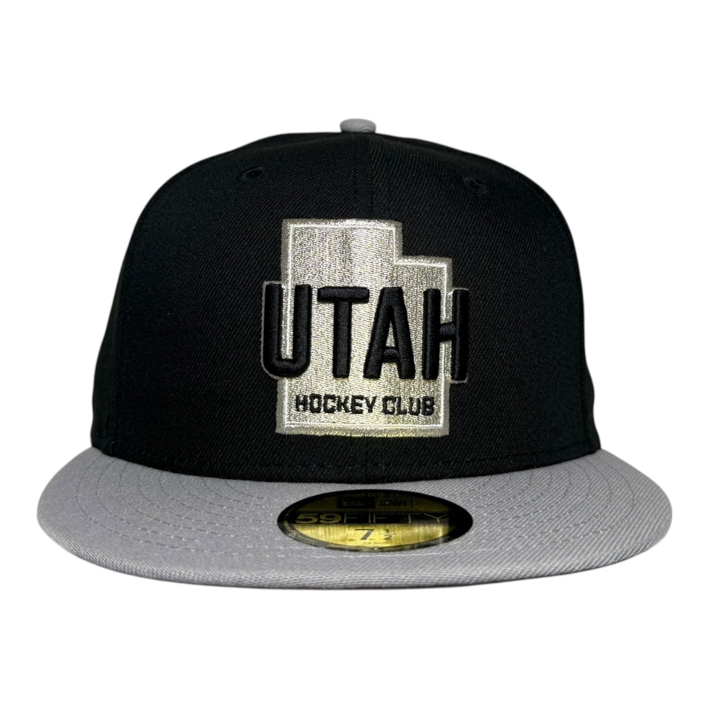 Utah Hockey Club Black and Silver Metallic New Era 59Fifty Fitted Hat