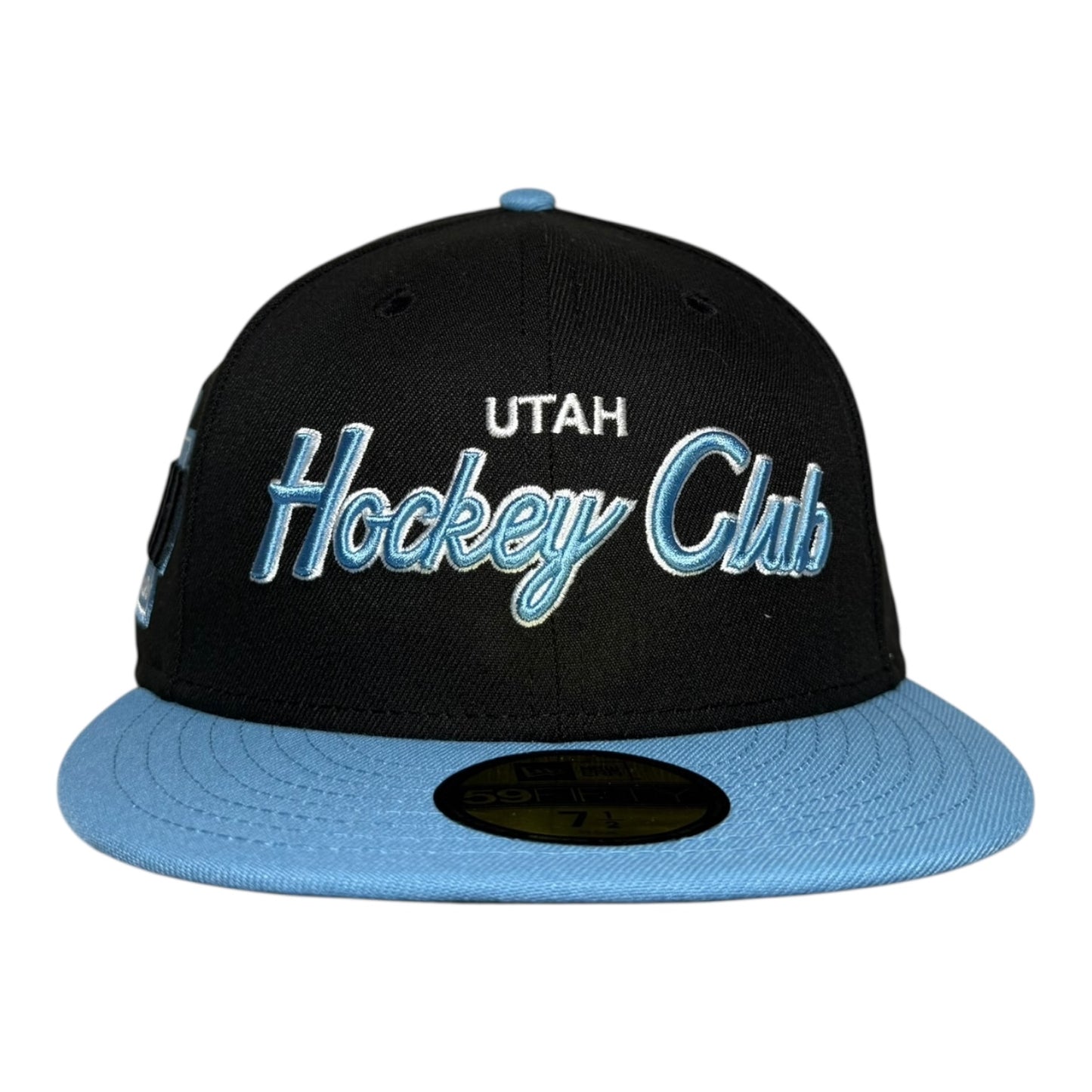 Utah Hockey Club Black and Blue Script Inaugural Season New Era 59Fifty Fitted Hat