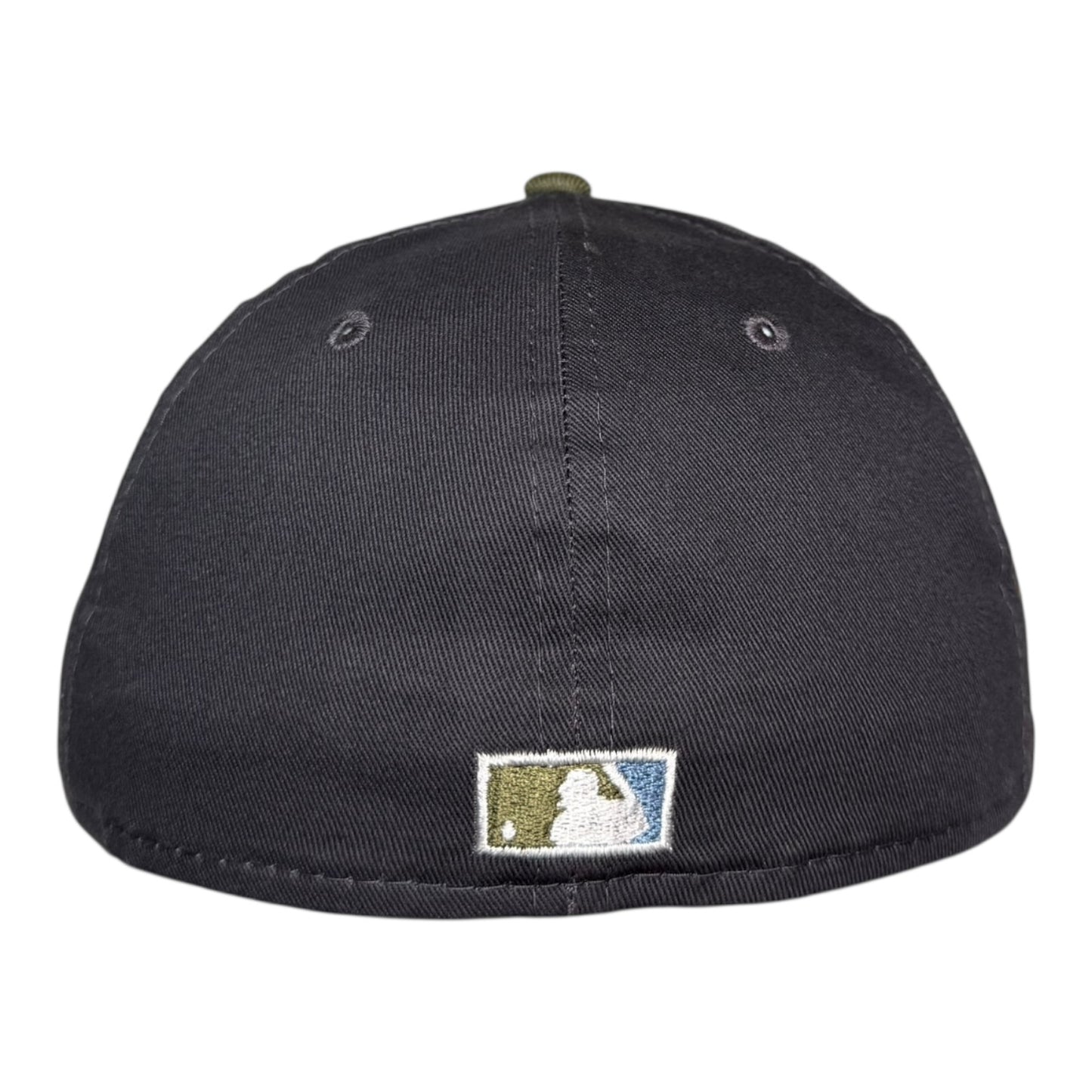 Chicago Cubs 100 Years at Wrigley Field New Era 59Fifty Fitted Hat Graphite Olive Birdseye Blue