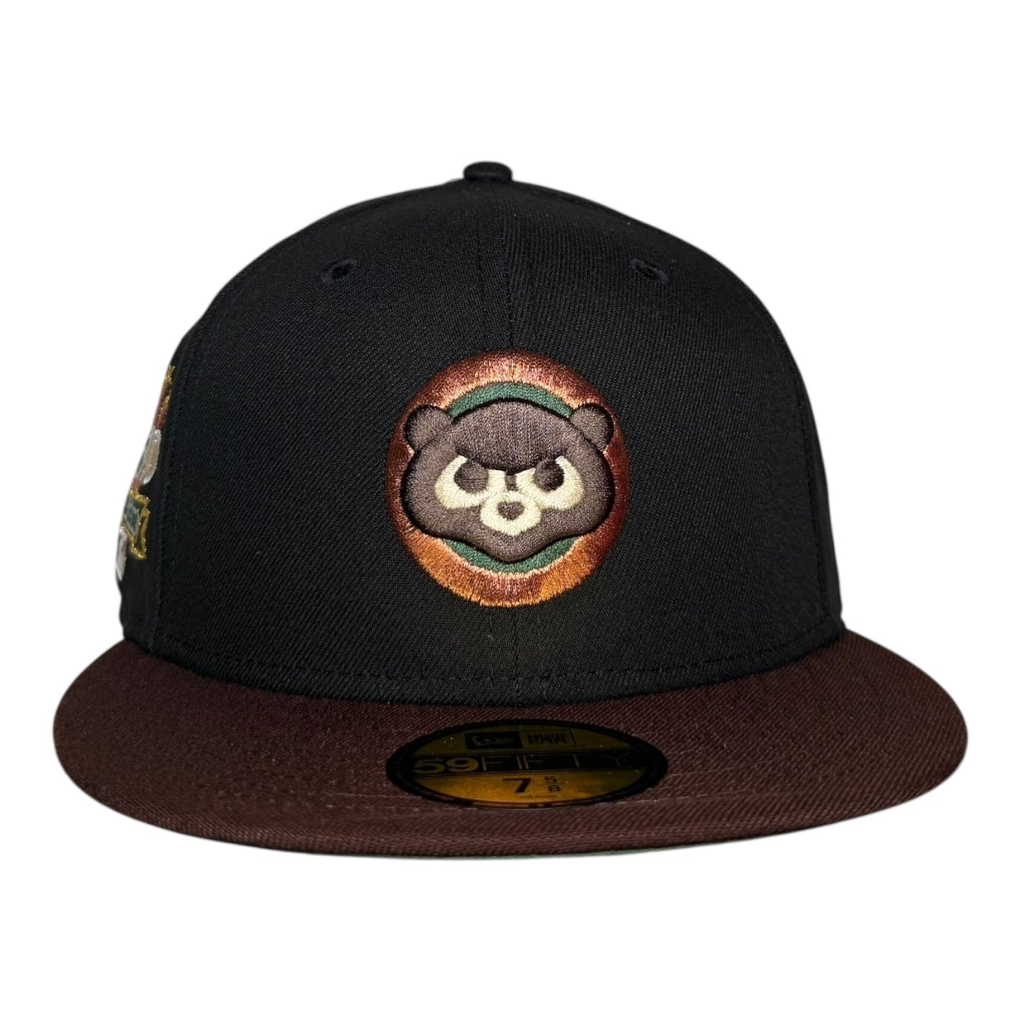 Chicago Cubs 1990 All Star Game New Era 59Fifty Fitted Hat Black Brown Cilantro