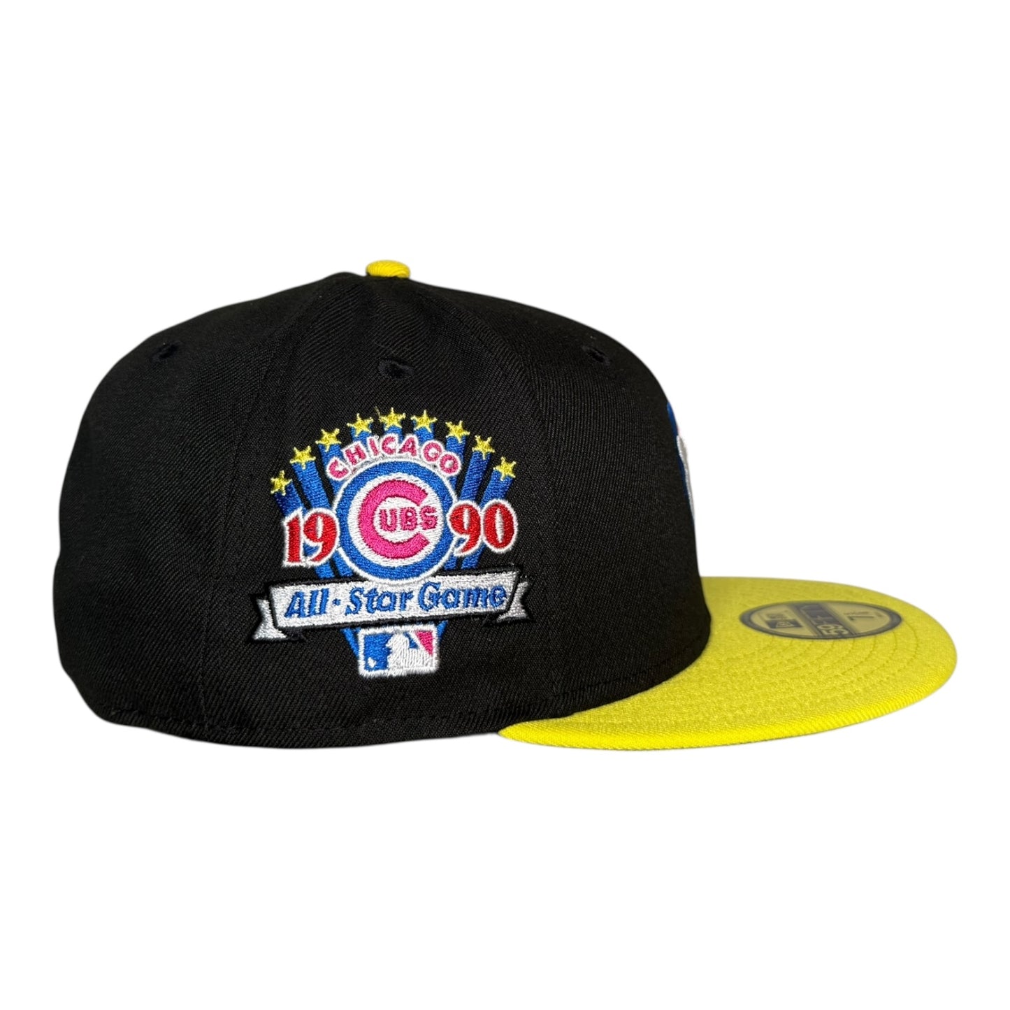 Chicago Cubs 1990 All Star Game Hat Club New Era 59Fifty Fitted Hat Yellow