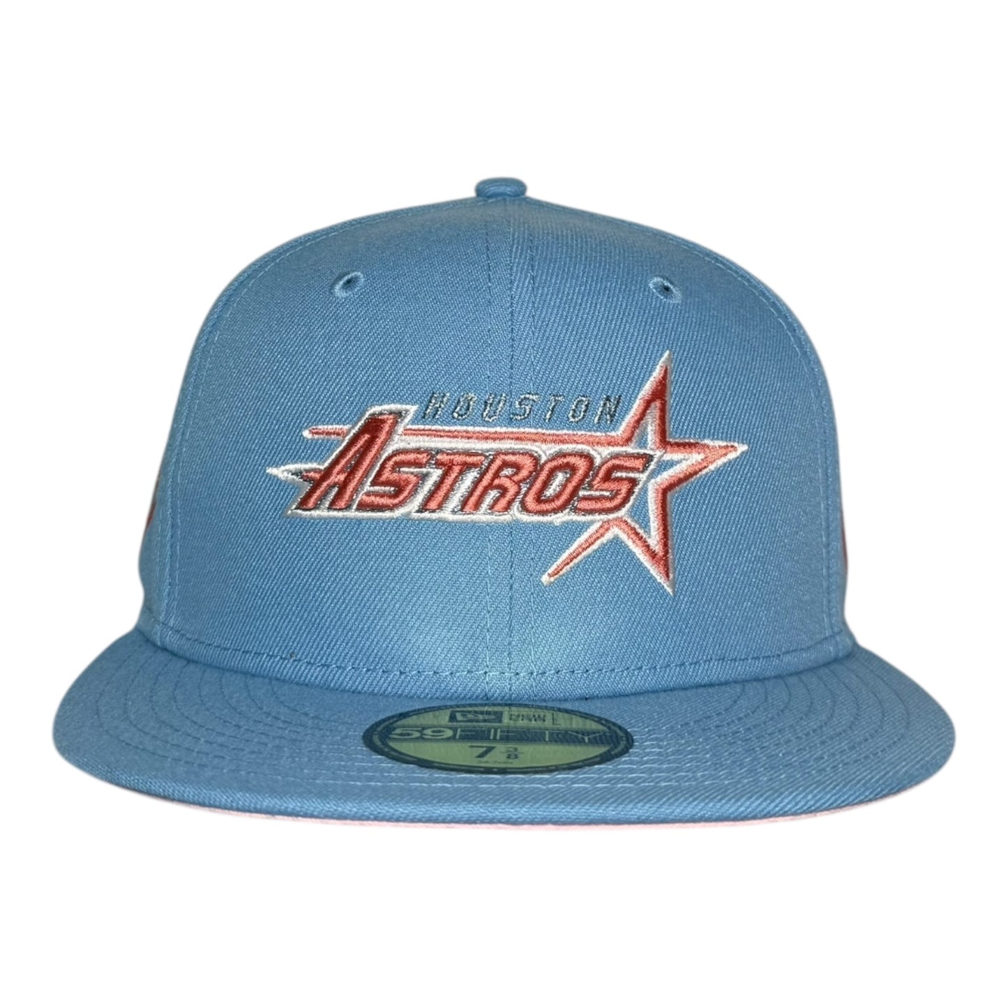 Houston Astros 35 Great Years Sky Blue Pink New Era 59Fifty Fitted Hat