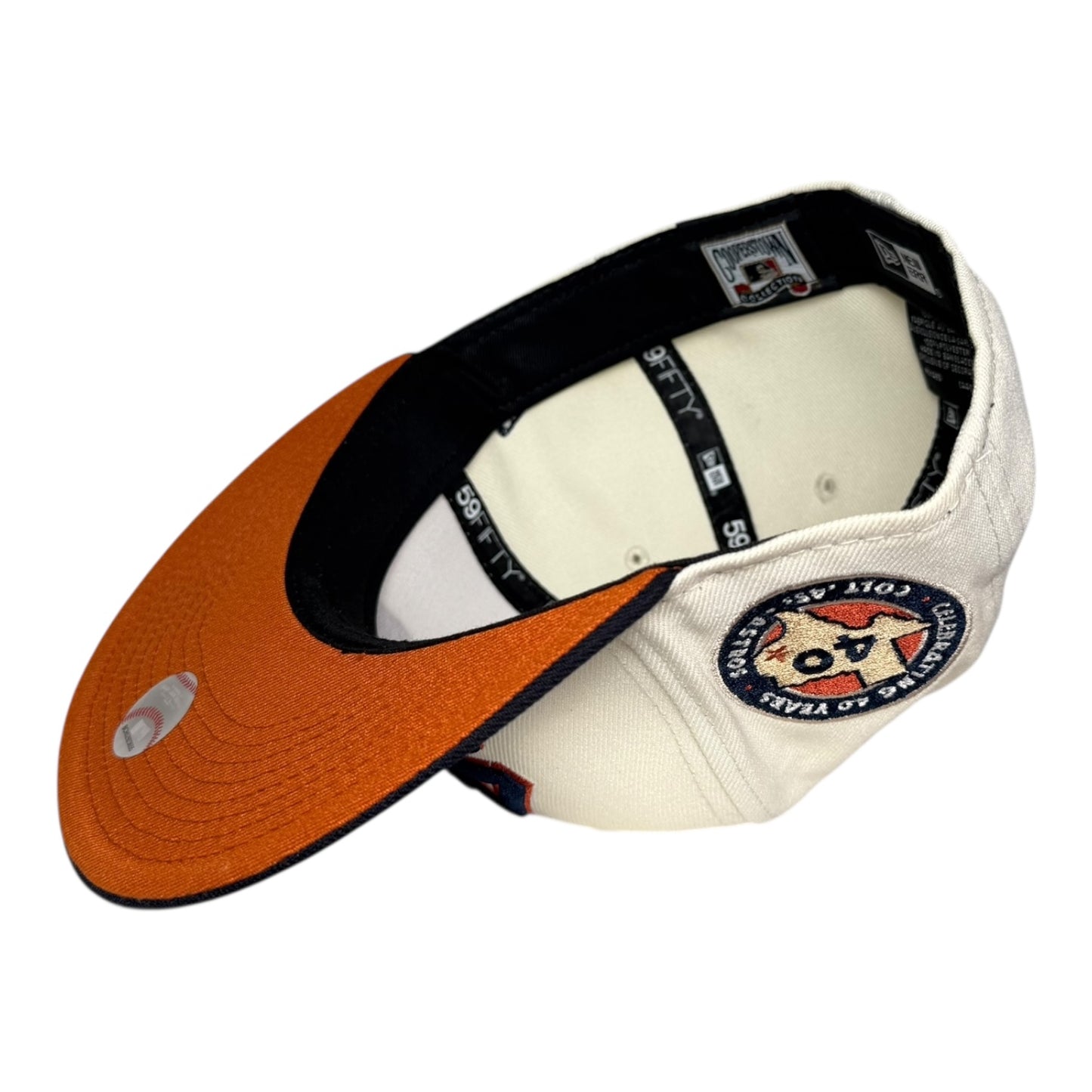 Houston Astros 40 Years Houston Colts 45s New Era 59Fifty Fitted Hat Chrome White