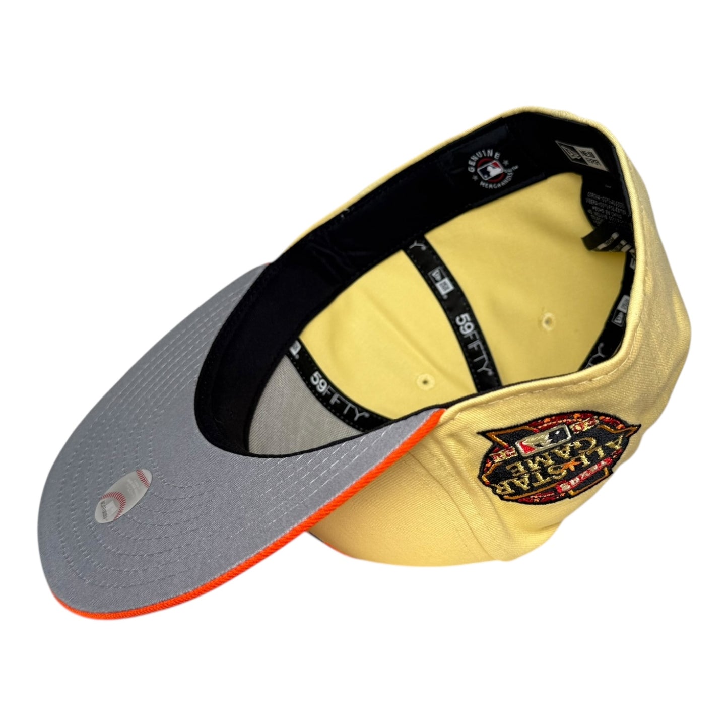 Texas Rangers 2024 All Star Game New Era 59Fifty Fitted Hat Lemon Zest Satsuma Mandarin