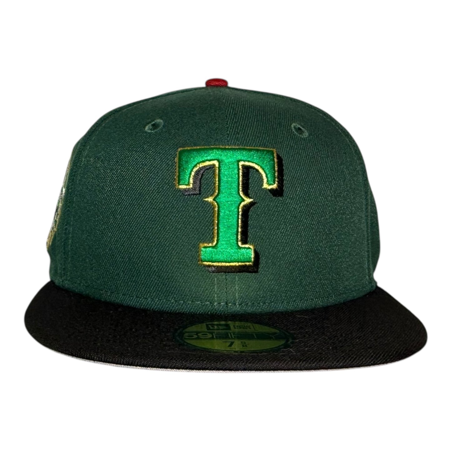 Texas Rangers 1995 All Star Game New Era 59Fifty Fitted Hat Dark Green Black