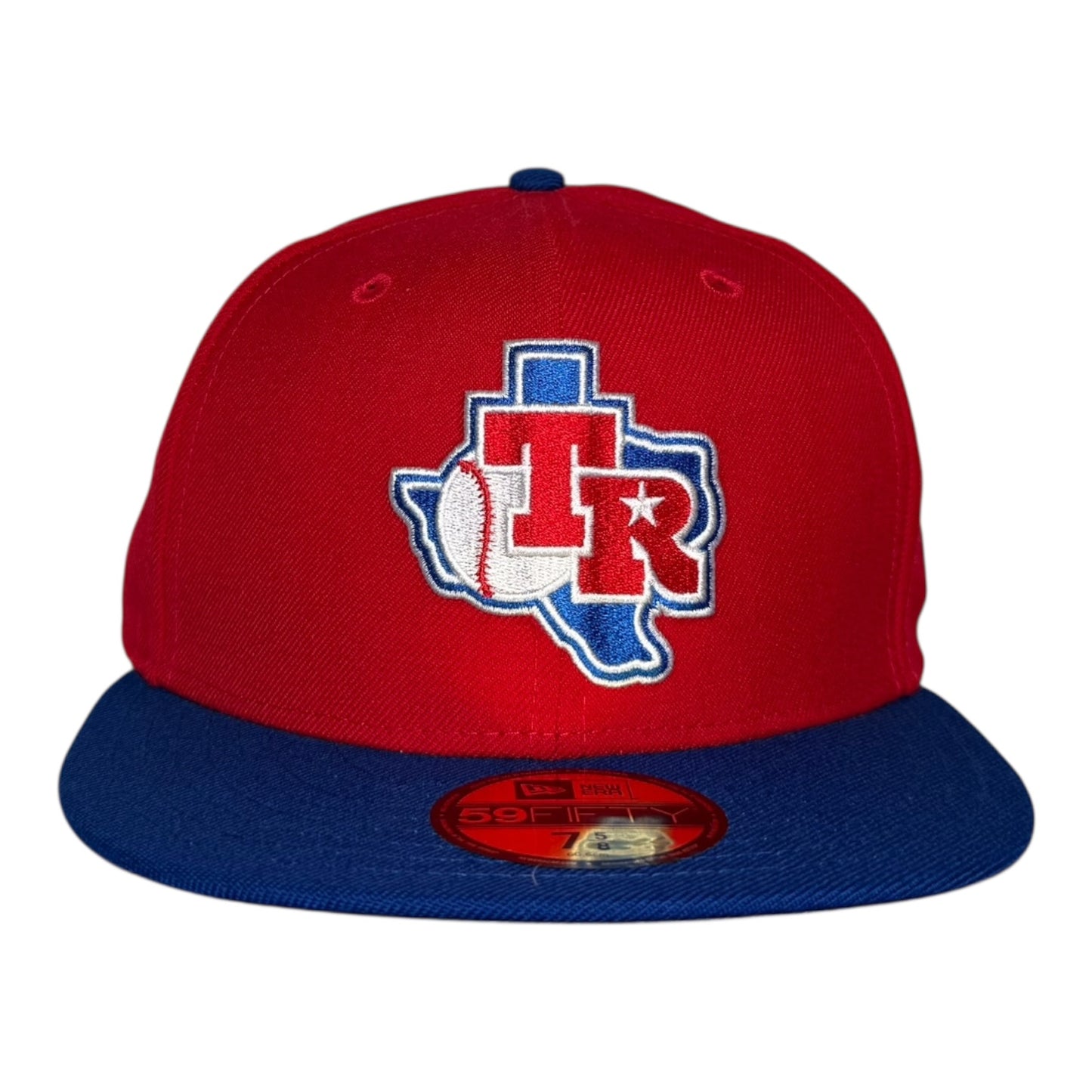 Texas Rangers TR Baseball State Logo New Era 59Fifty Fitted Hat