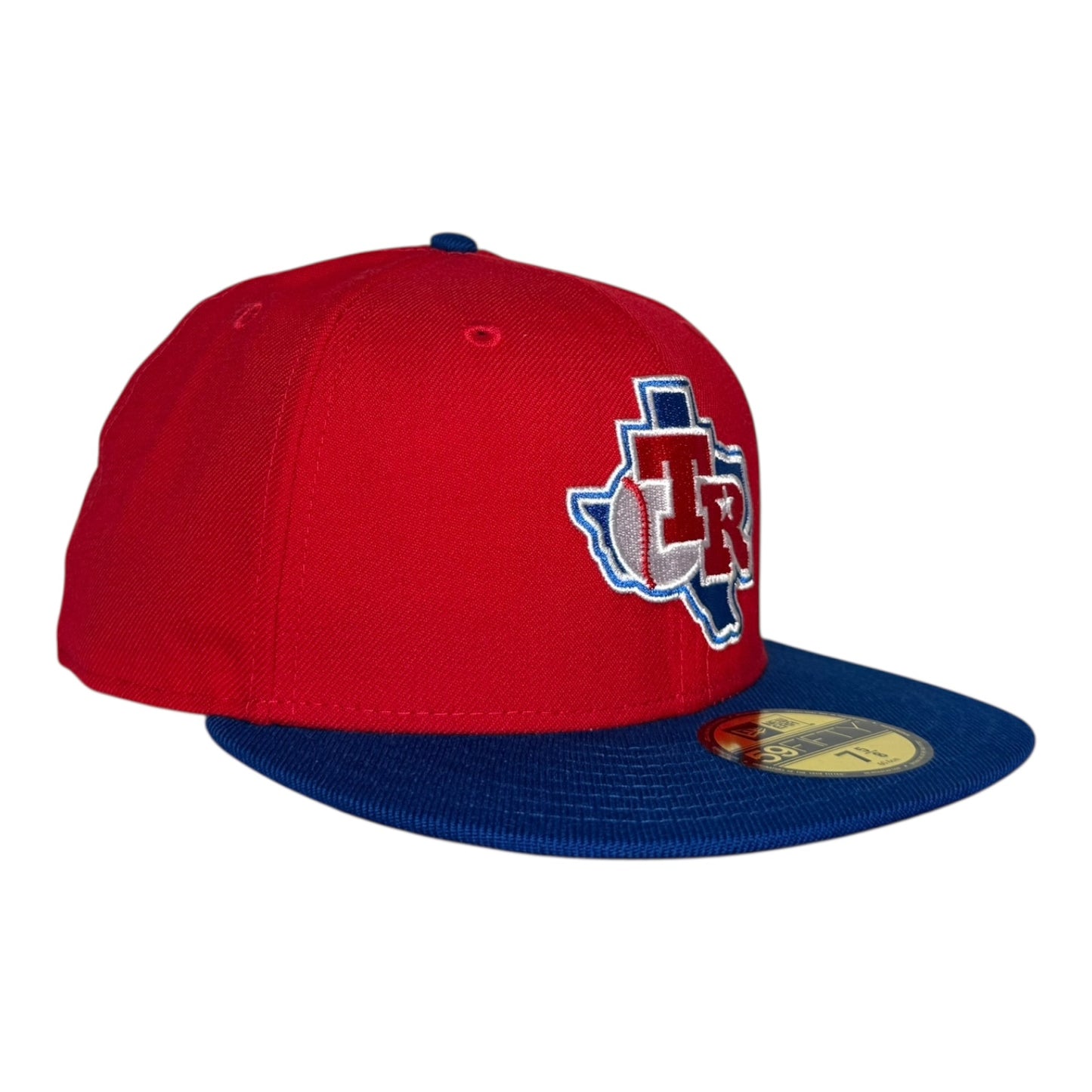 Texas Rangers TR Baseball State Logo New Era 59Fifty Fitted Hat
