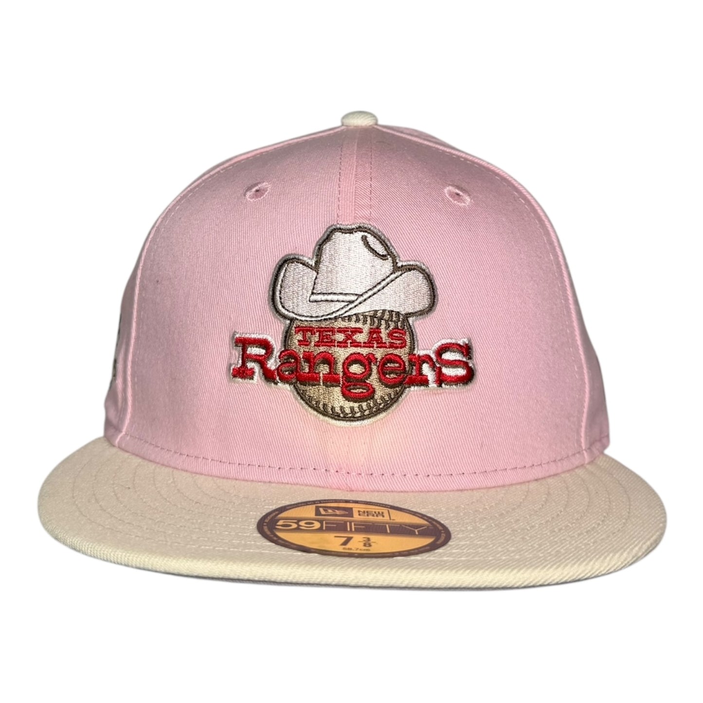 Texas Rangers Pink Cowboy Logo 50th Anniversary New Era 59Fifty Fitted Hat