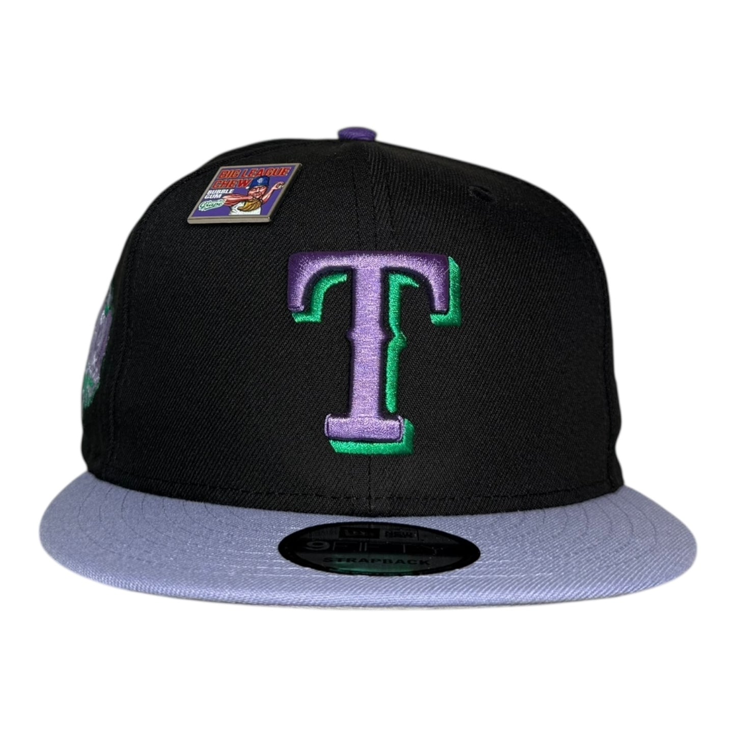 Texas Rangers x Big League Chew Grape with Pin New Era 59Fifty Fitted Hat