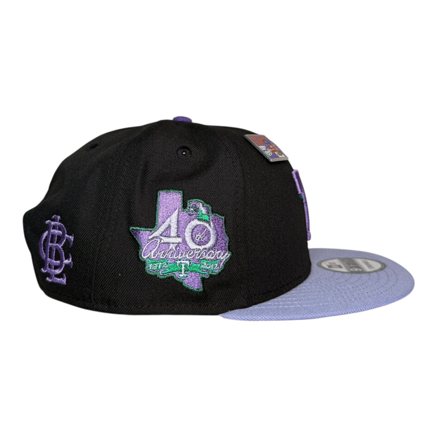 Texas Rangers x Big League Chew Grape with Pin New Era 59Fifty Fitted Hat