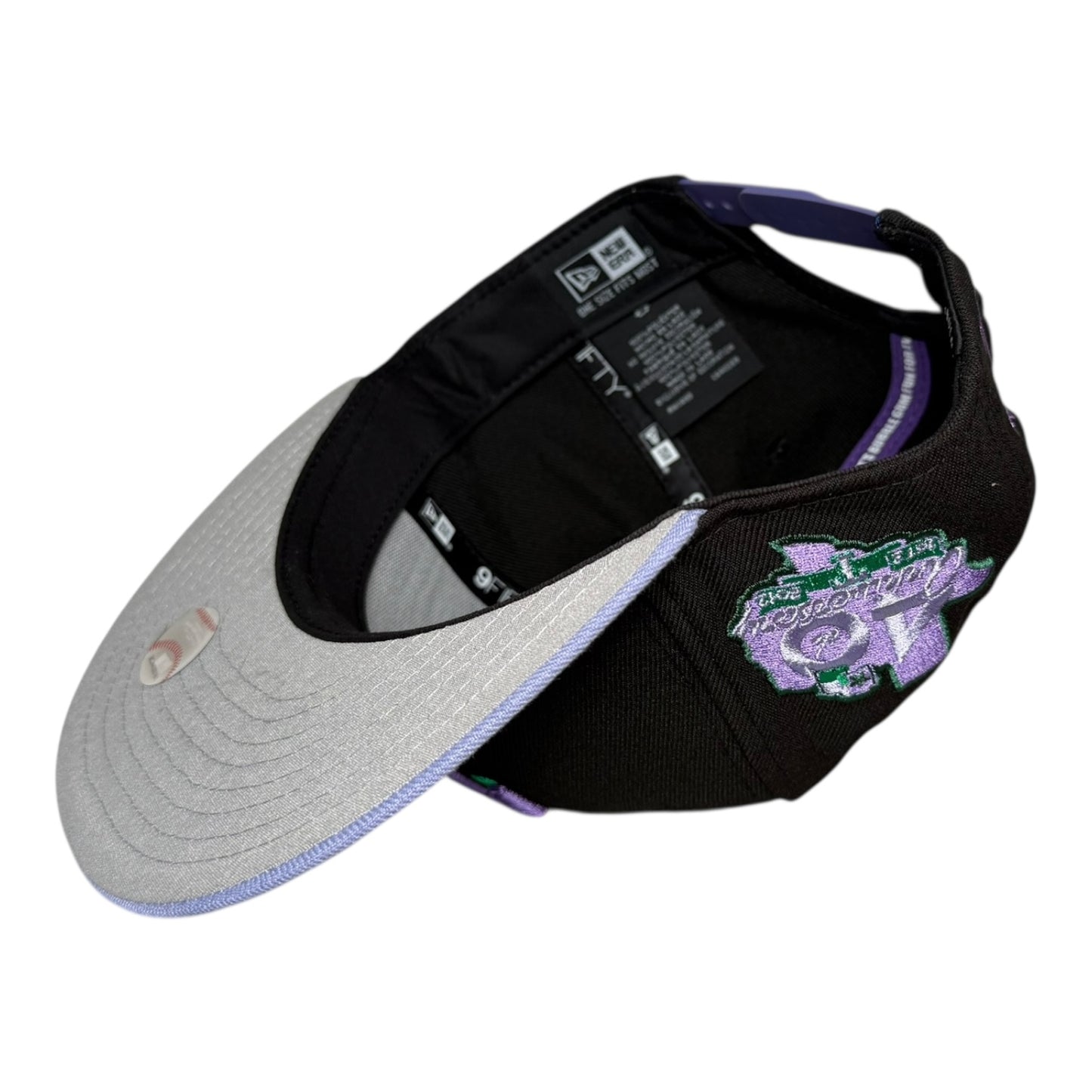 Texas Rangers x Big League Chew Grape with Pin New Era 59Fifty Fitted Hat