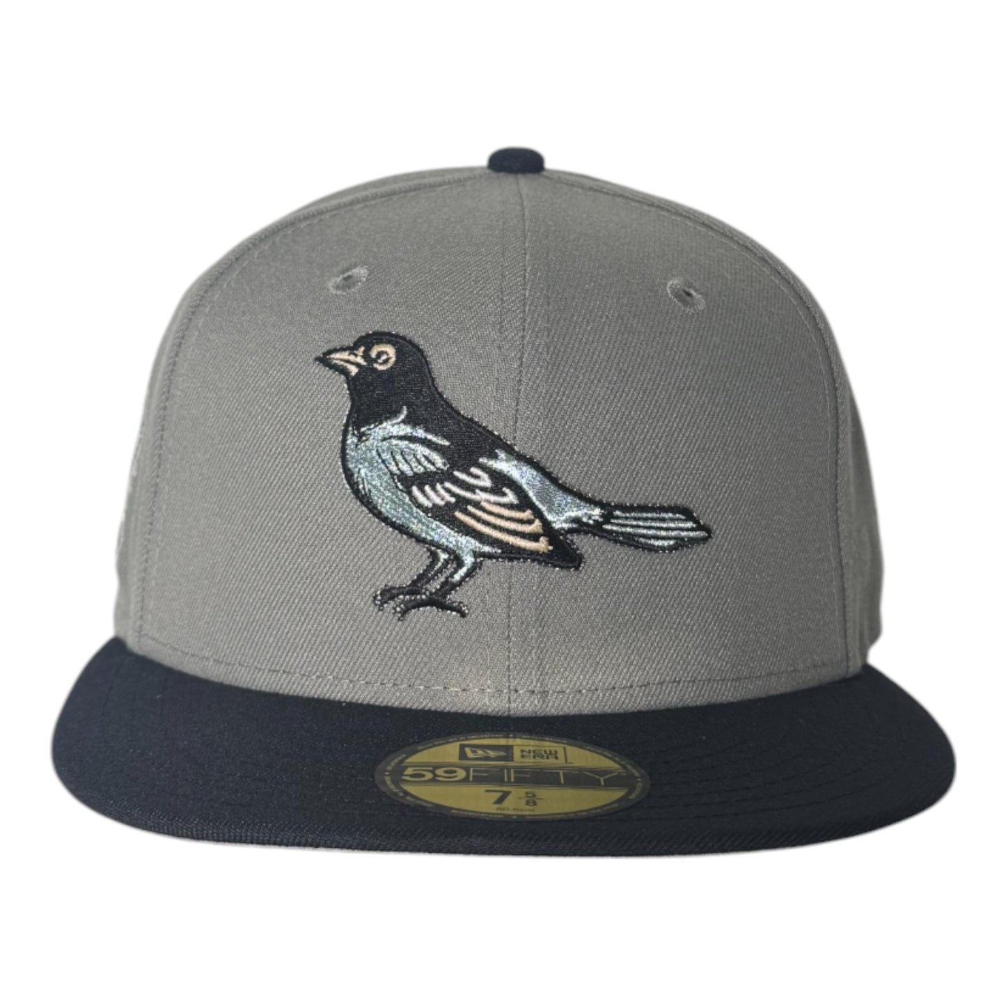 Baltimore Orioles 50th Anniversary Grey UV (Cool Grey/Navy) New Era 59Fifty Fitted Hat