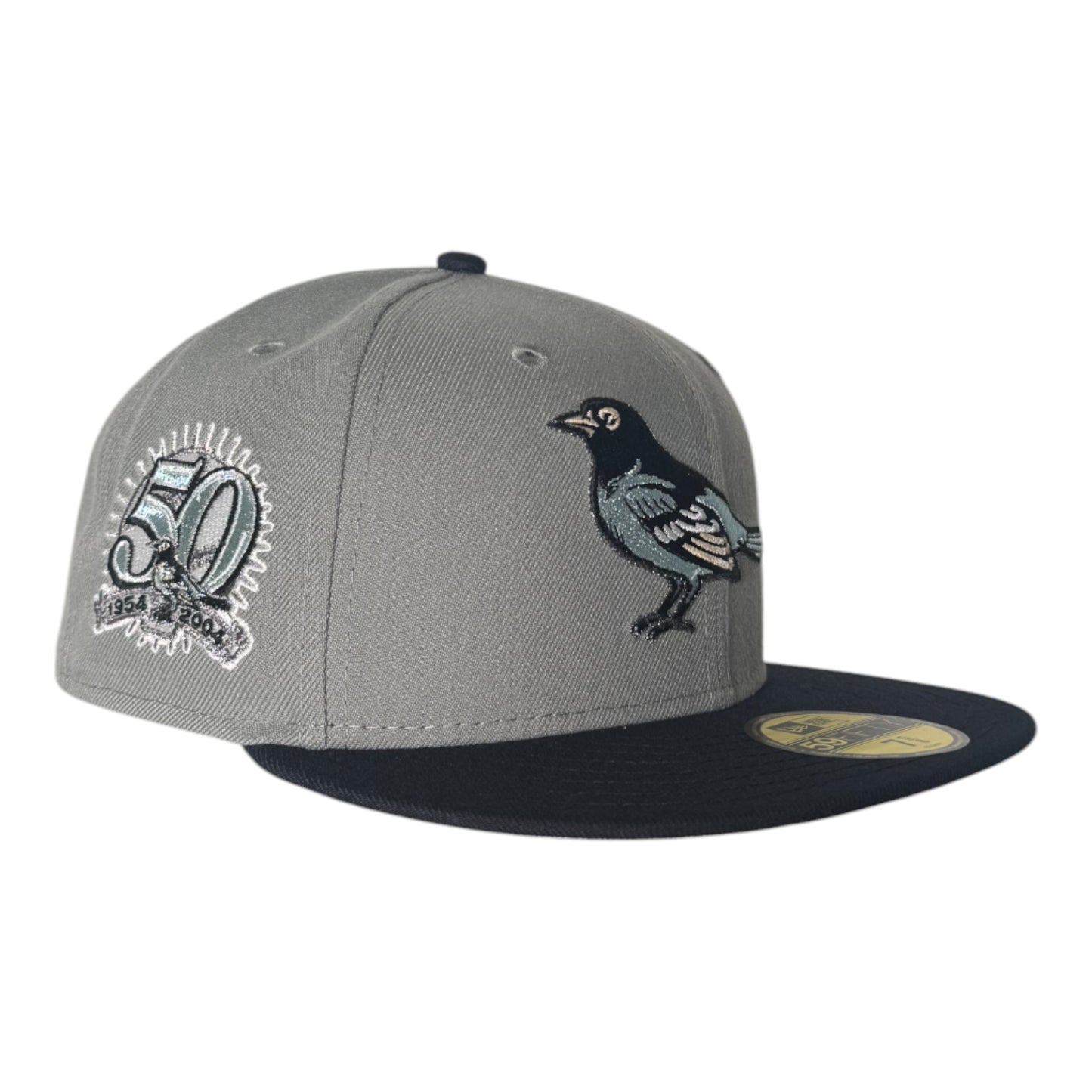 Baltimore Orioles 50th Anniversary Grey UV (Cool Grey/Navy) New Era 59Fifty Fitted Hat