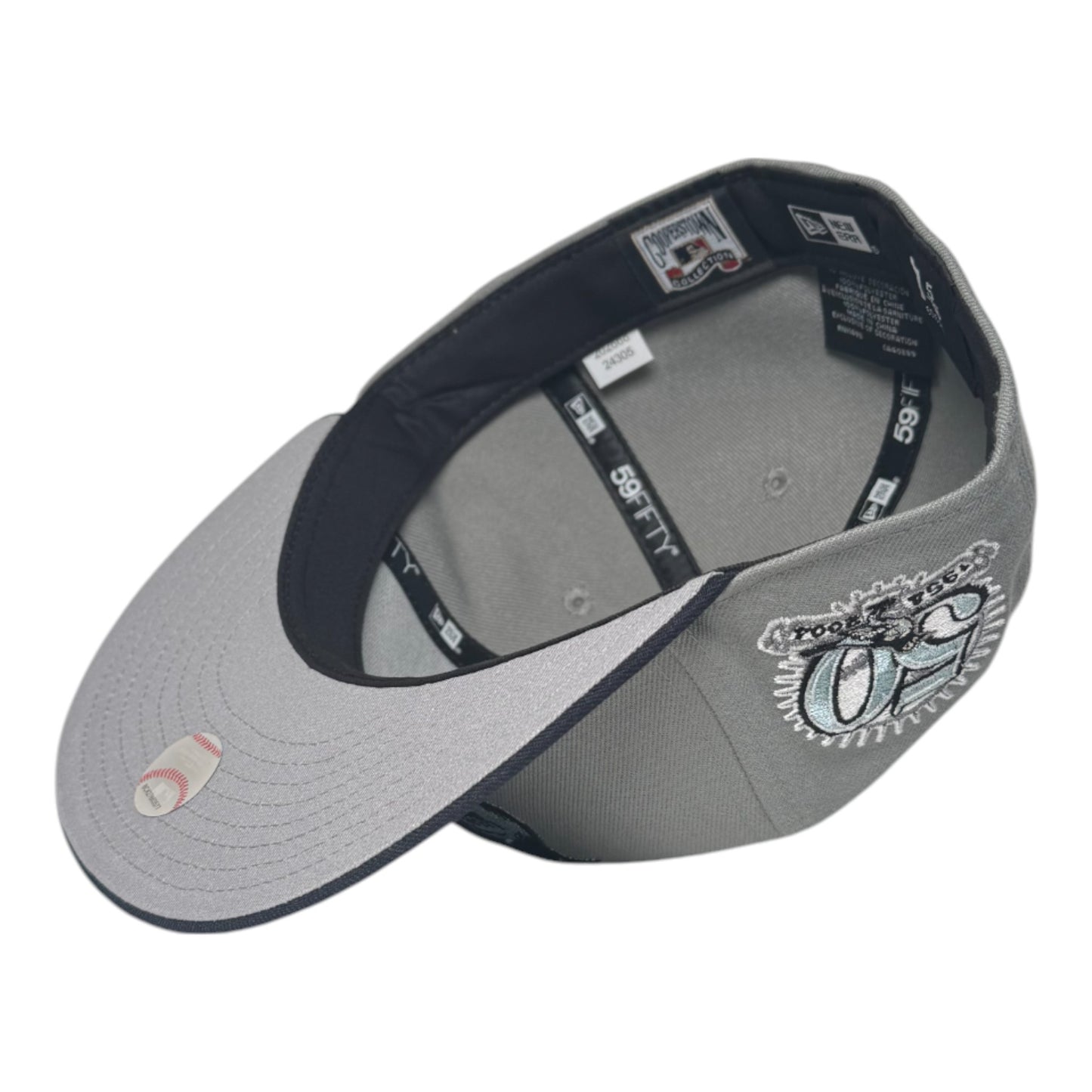 Baltimore Orioles 50th Anniversary Grey UV (Cool Grey/Navy) New Era 59Fifty Fitted Hat