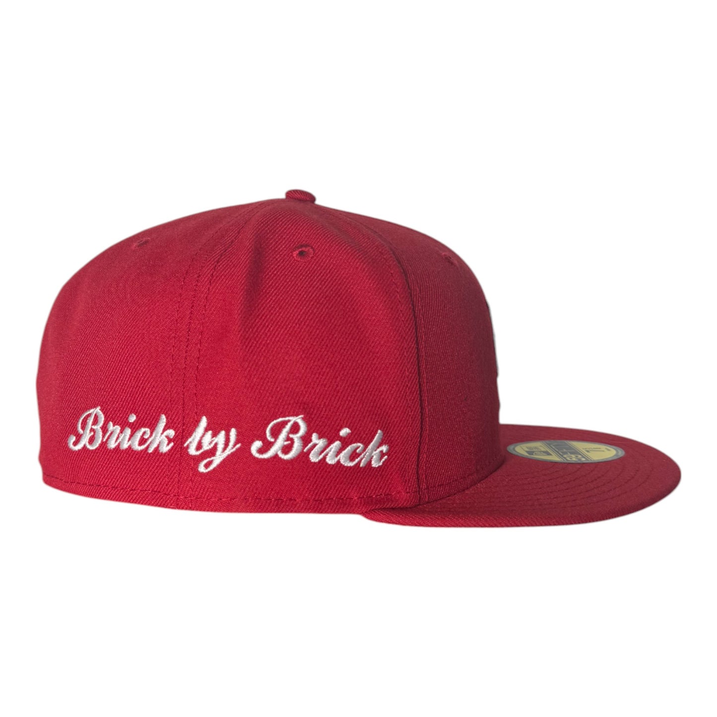 Brick Red New York Mets Gray Bottom "Brick By Brick" Side Patch New Era 59Fifty Fitted