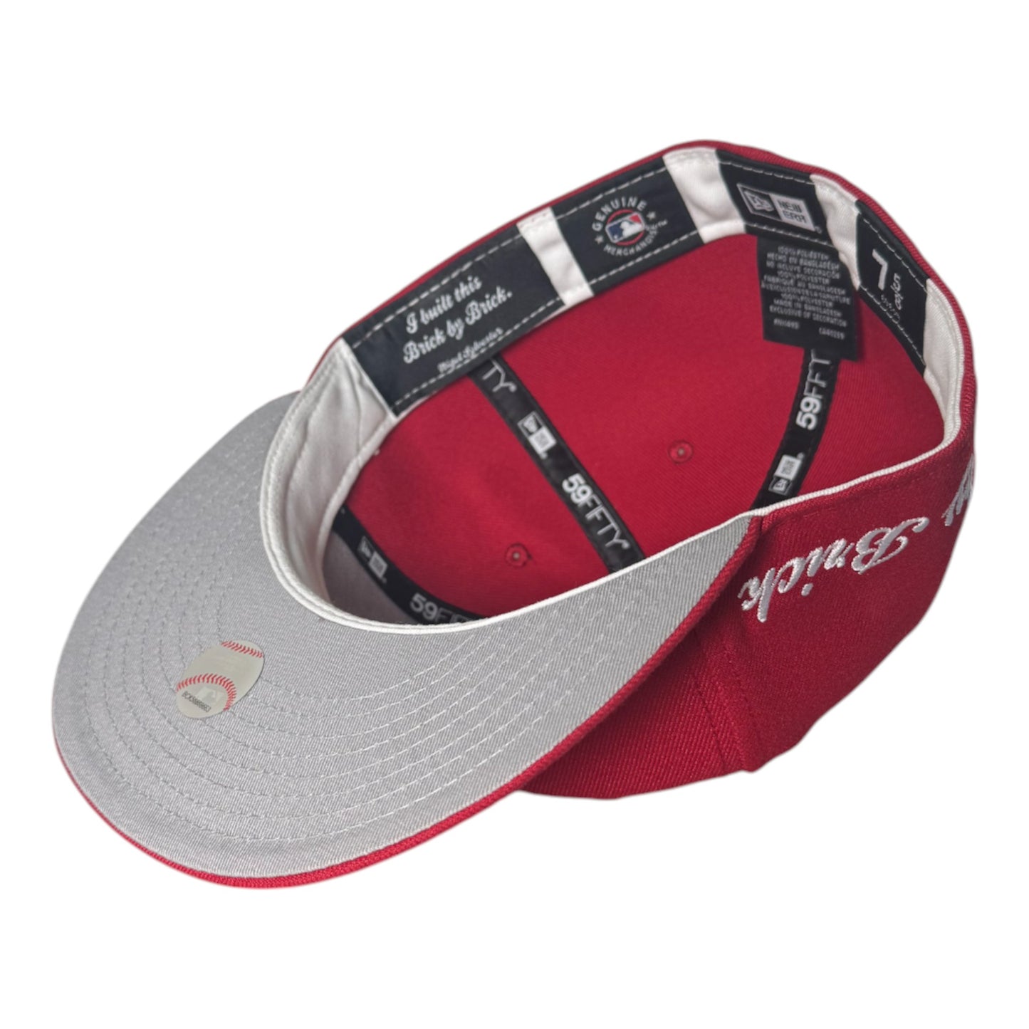 Brick Red New York Mets Gray Bottom "Brick By Brick" Side Patch New Era 59Fifty Fitted
