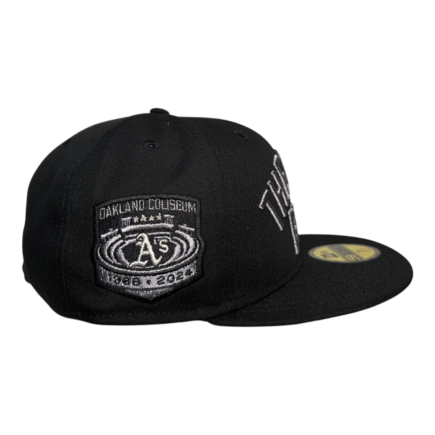 Oakland Athletics Bash Brother Coliseum Pewter Black Edition New Era 59Fifty Fitted Hat