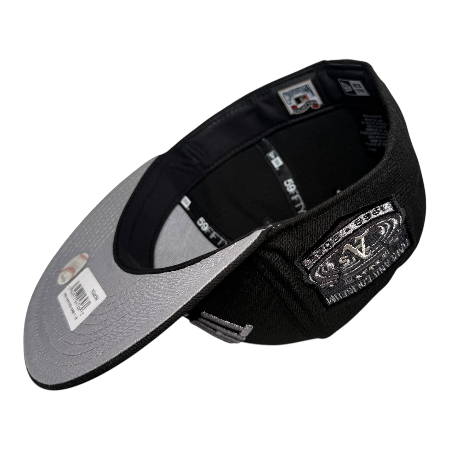Oakland Athletics Bash Brother Coliseum Pewter Black Edition New Era 59Fifty Fitted Hat