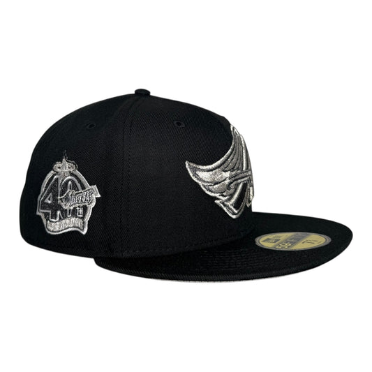 Los Angeles Angels 40th Season Gray Bottom New Era 59Fifty Fitted Hat