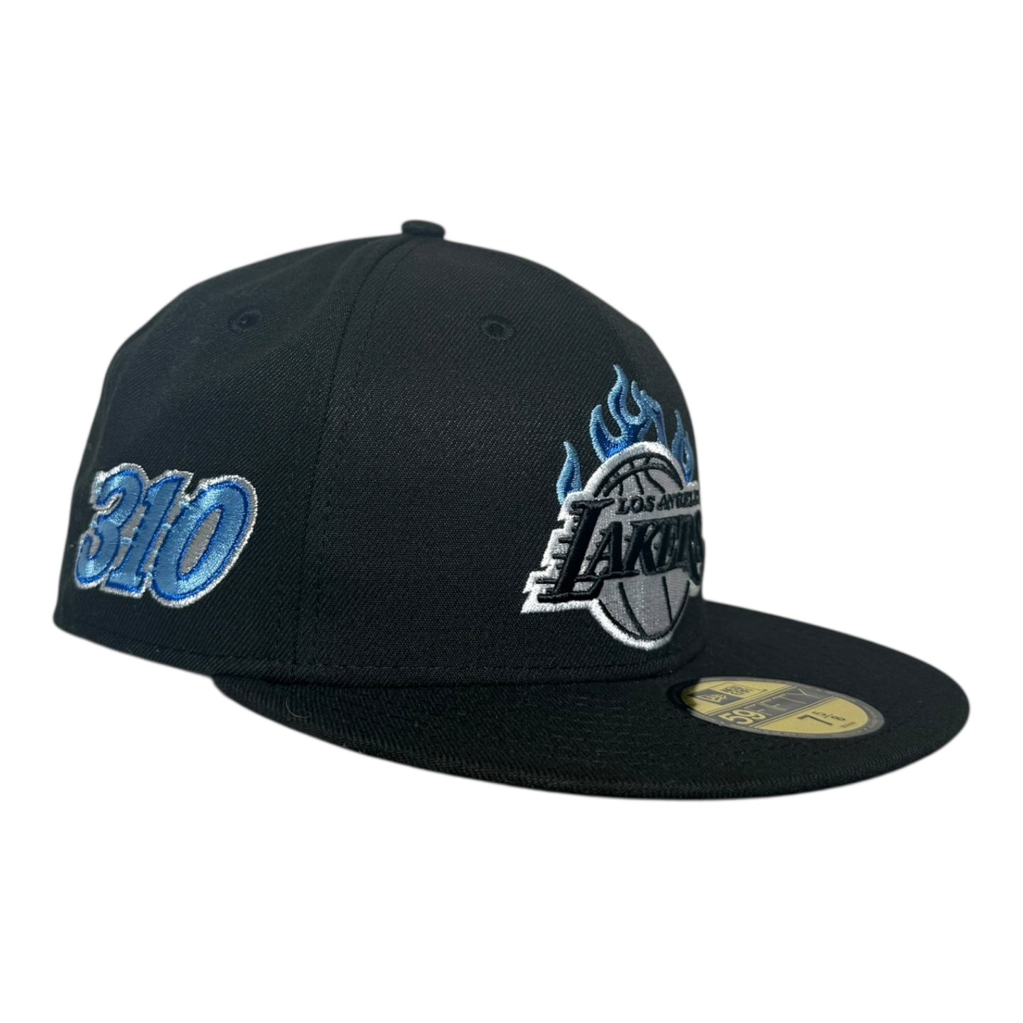 Los Angeles Lakers "310 Area Code" Fire Pack Hat Club New Era 59Fifty Fitted Hat