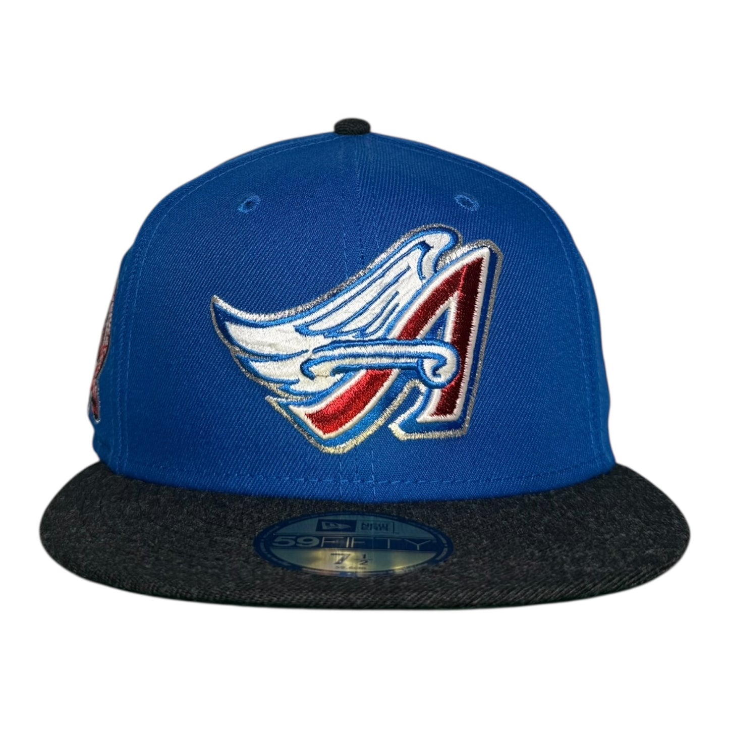 Los Angeles Angels 50th Anniversary Homegame NYC New Era 59Fifty Fitted Hat Blue Azure/Heather Black