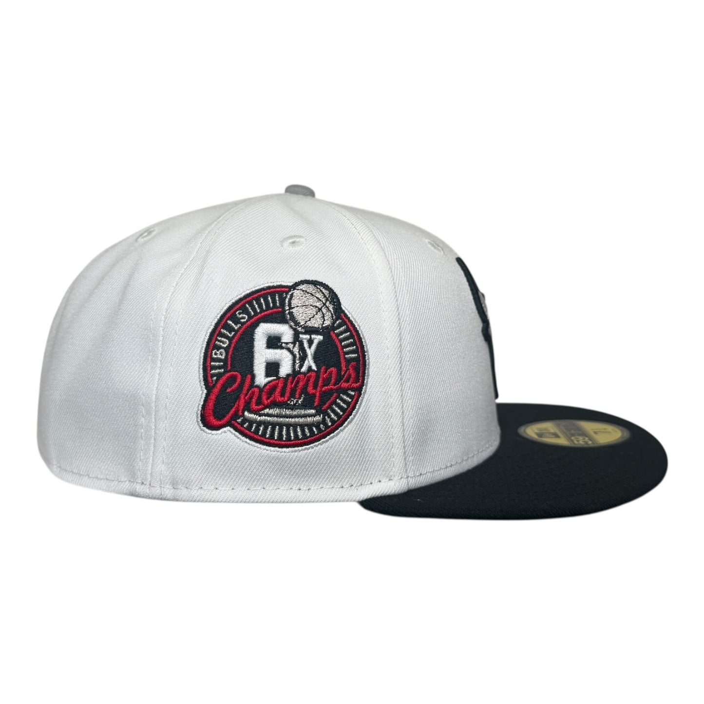 Chicago Bulls 6x Champions Black/White New Era 59Fifty Fitted Hat