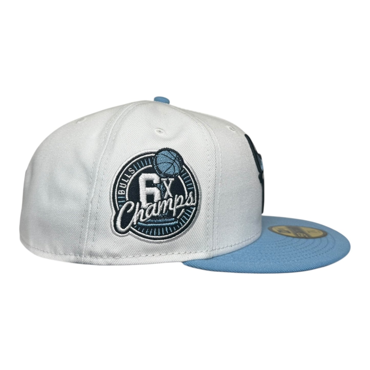 Chicago Bulls 6x Champions Sky Blue/White New Era 59Fifty Fitted Hat