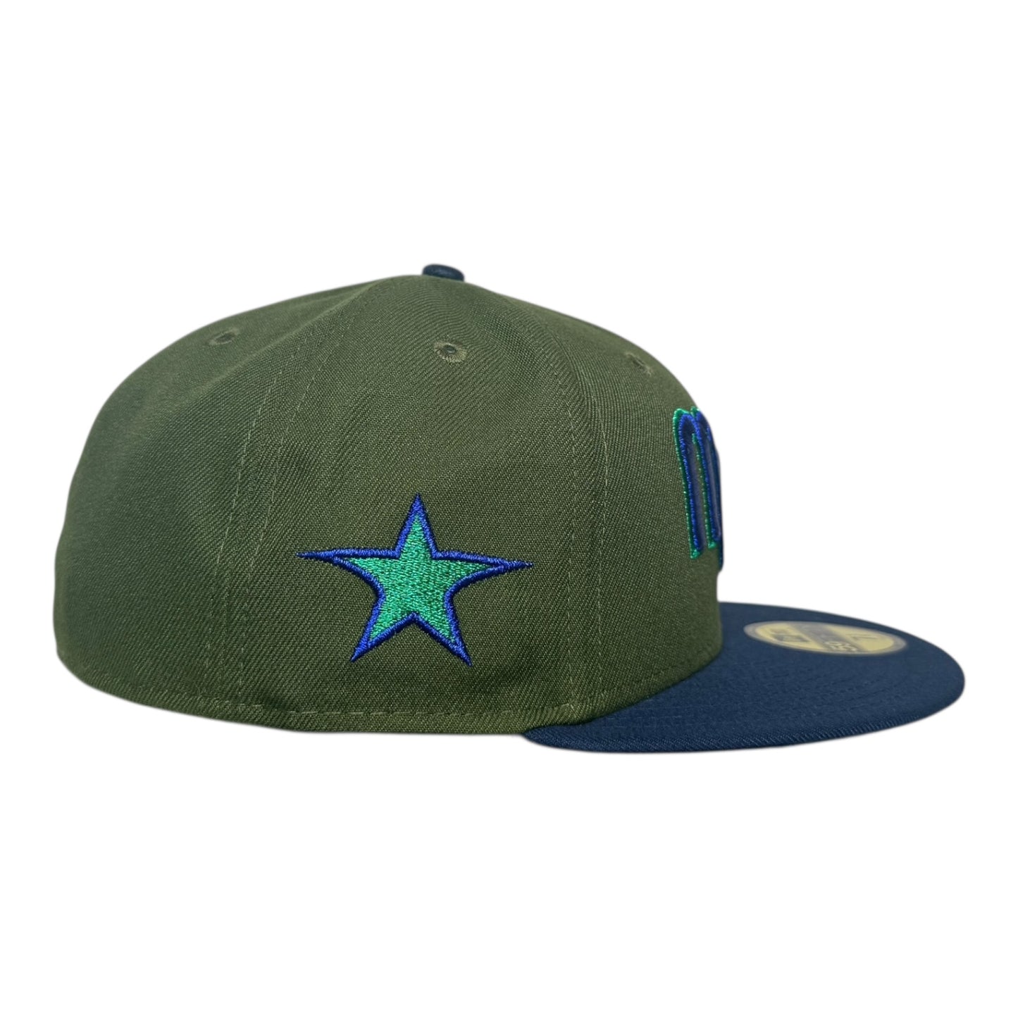 Dallas Mavericks Rifle Oceanside Metallic Two Tone New Era 59Fifty Fitted Hat
