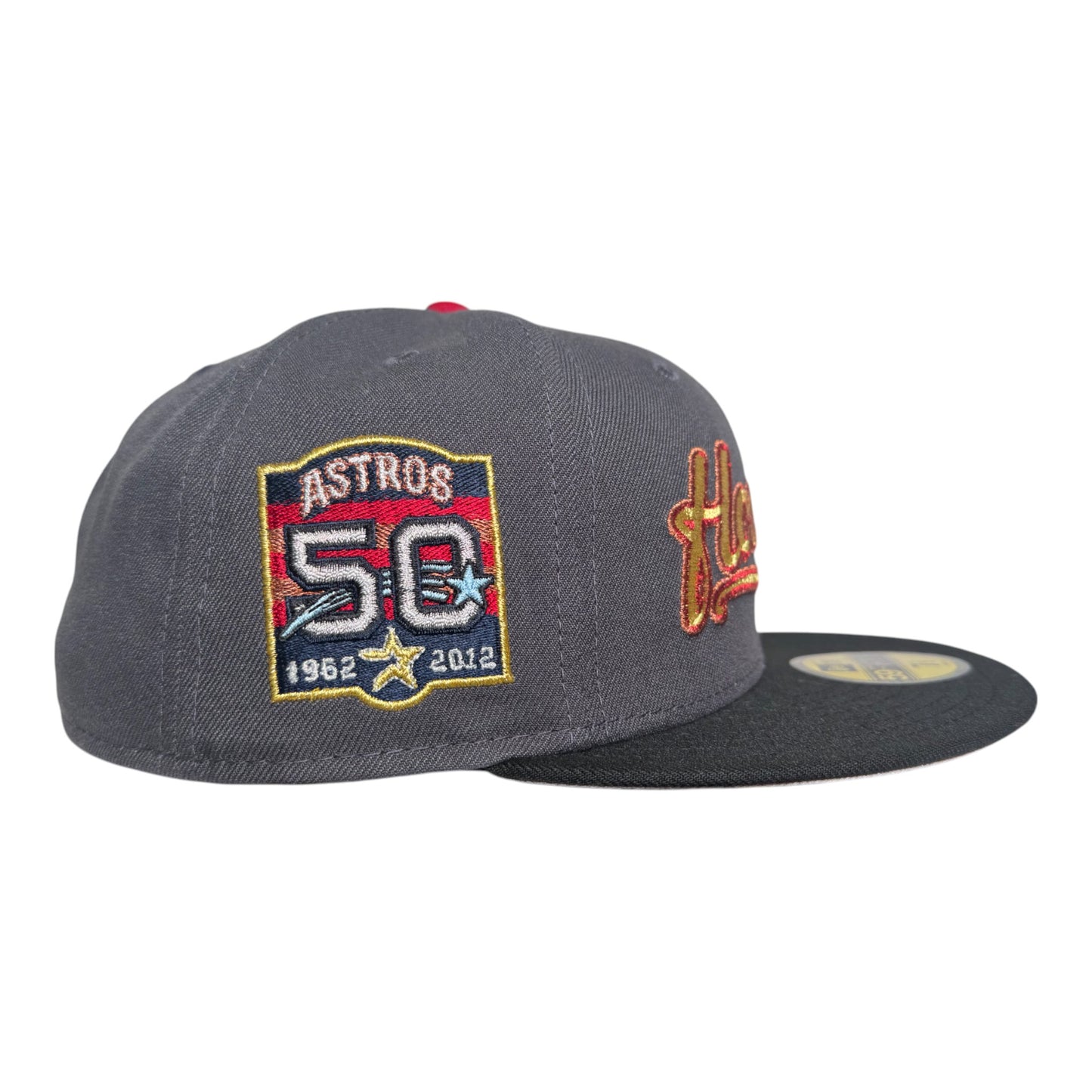 F 150 Goose 50 Year Gray Black Rushmore Houston Astros New Era Hat 5950 Fitted