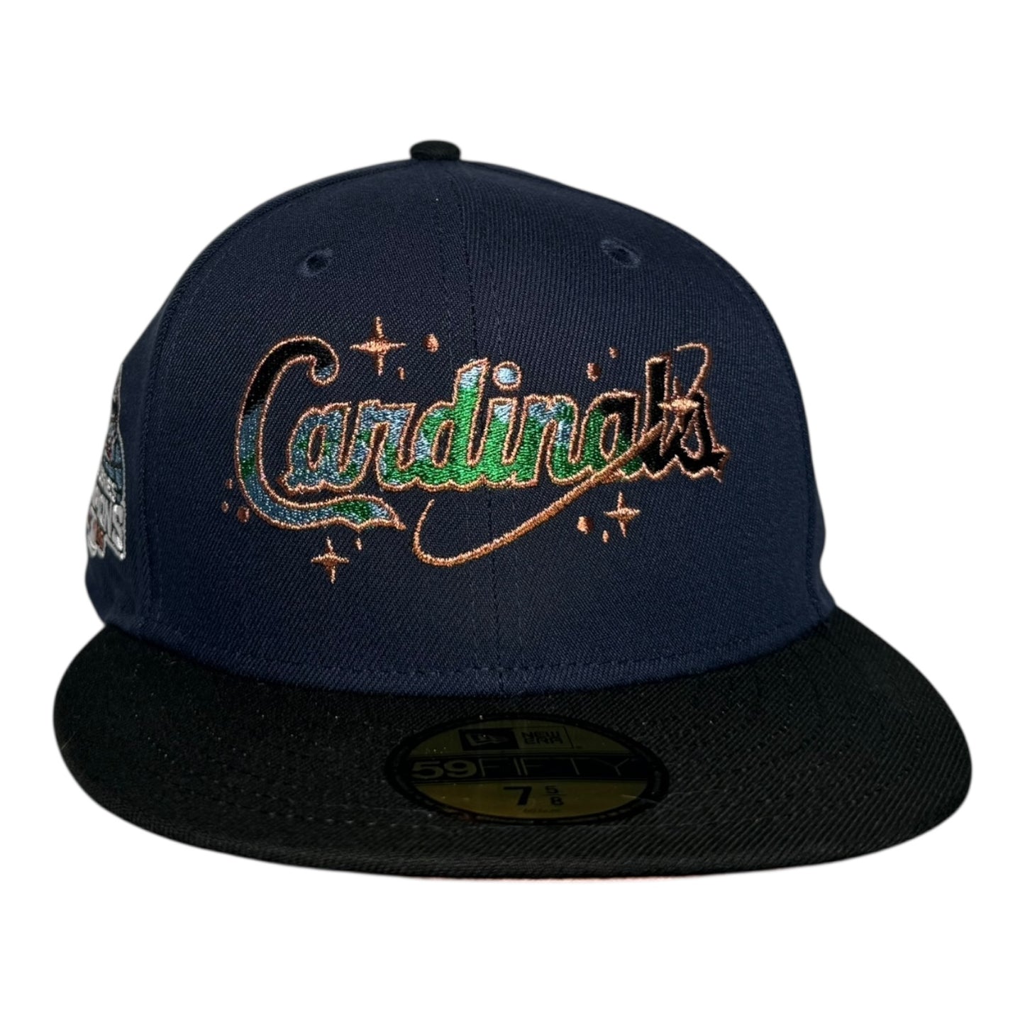 St. Louis Cardinals Navy and Black Star Galaxy New Era 59Fifty Fitted Cap