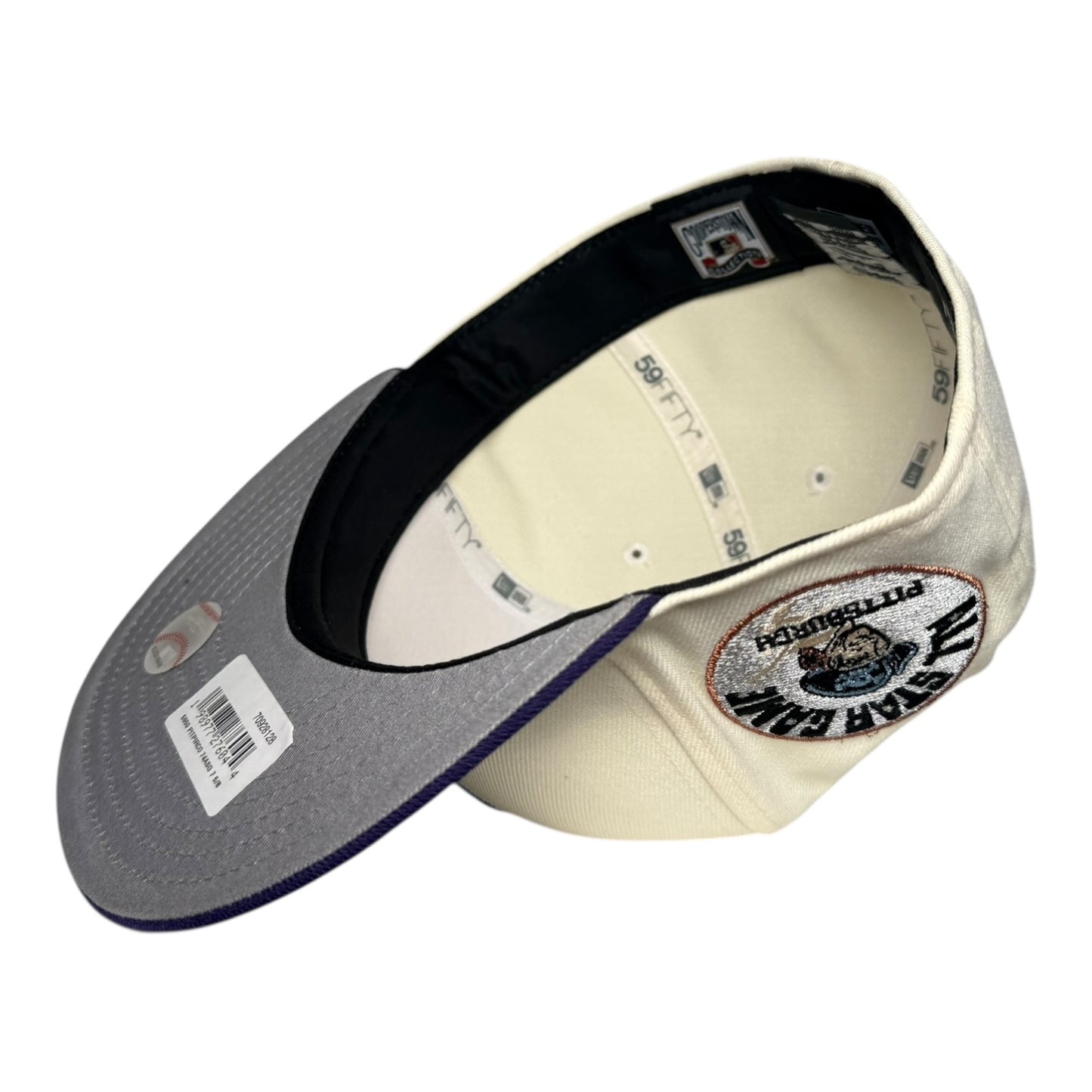 Pittsburgh Pirates "5A Series” All Star Game New Era 59Fifty Fitted Hat - Chrome White / Purple