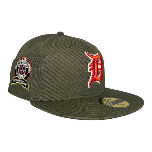 Detroit Tigers 1968 World Series 50th Anniversary "Olive Orange" New Era 59Fifty Fitted Hat