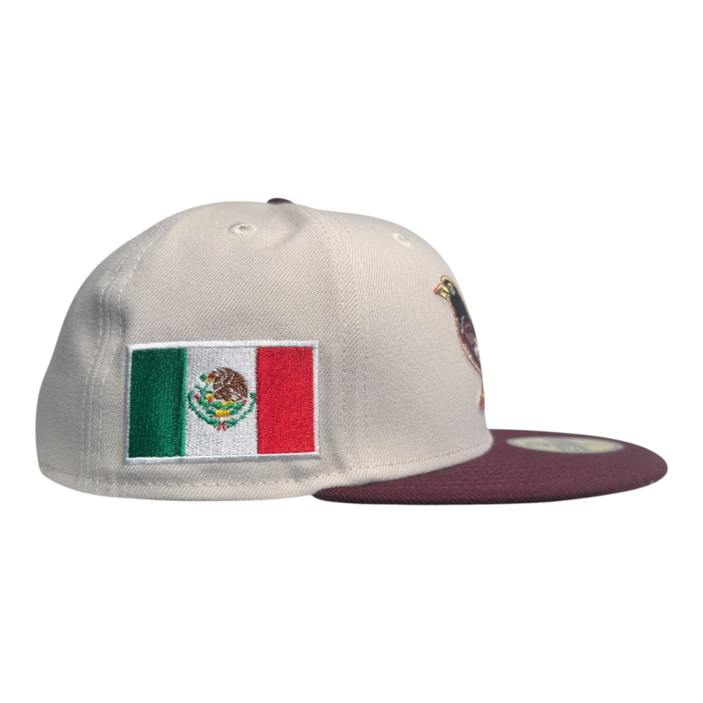 Baltimore Orioles Stone Cardinal 2 Tone Mexico Flag SP New Era 59Fifty Fitted Hat