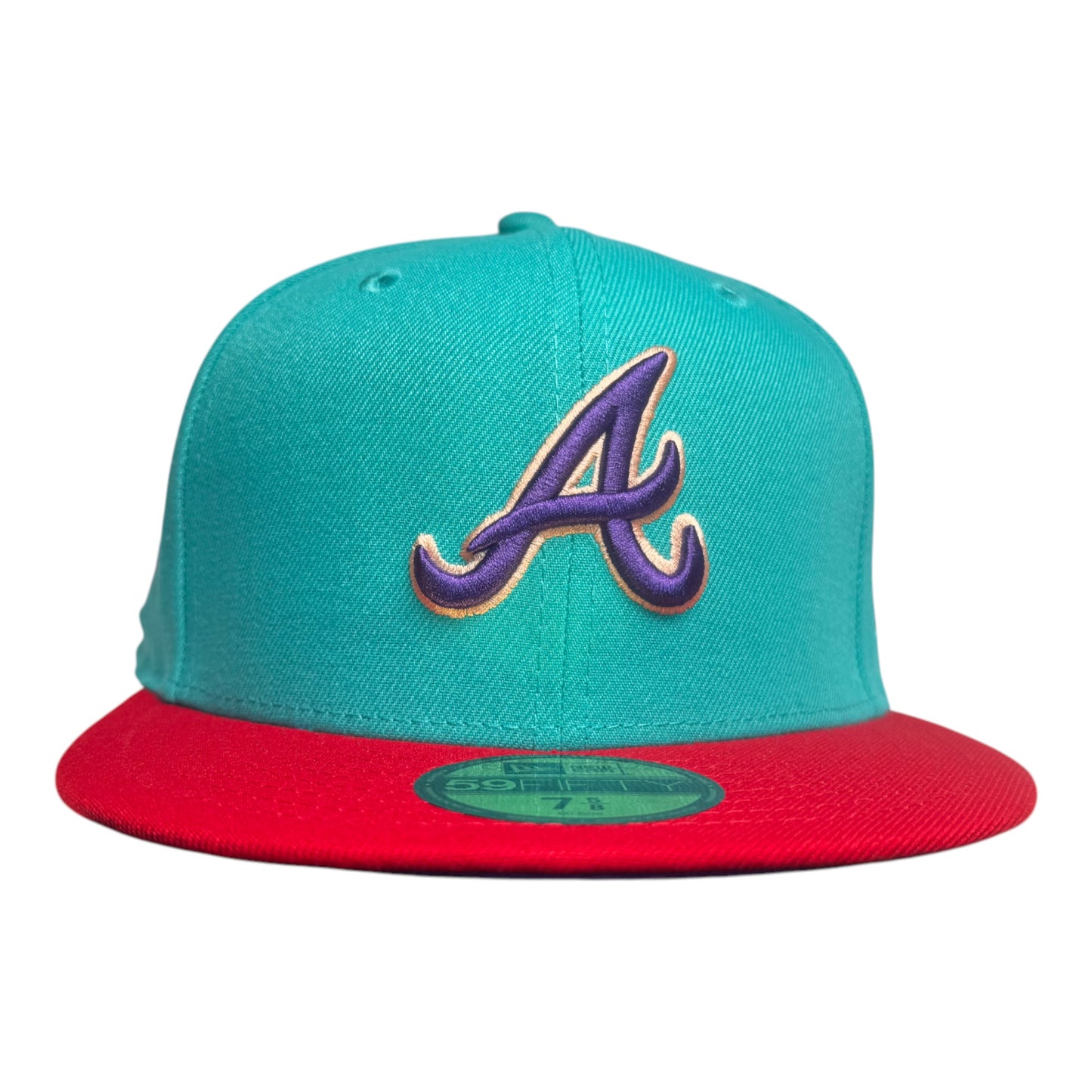 Atlanta Braves 1996 World Series Purple Brim New Era 59Fifty Fitted Hat