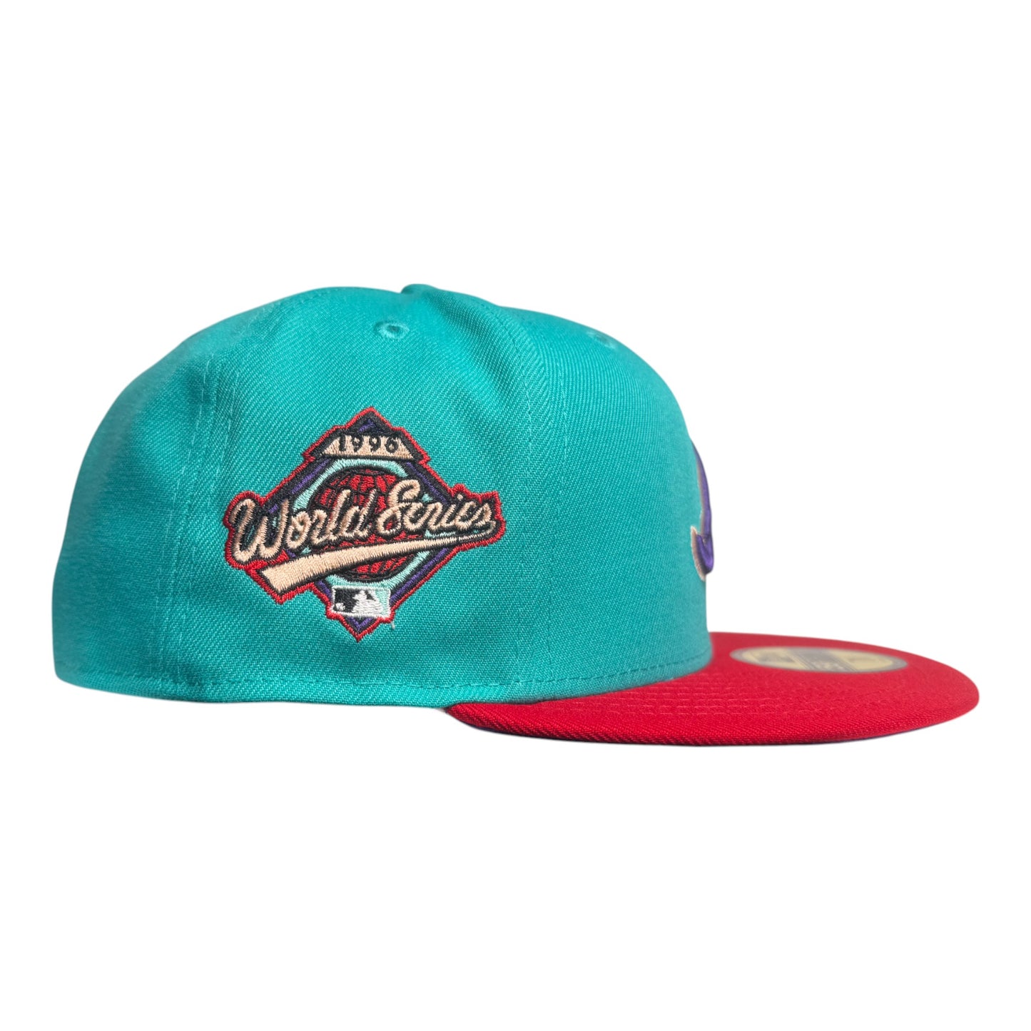 Atlanta Braves 1996 World Series Purple Brim New Era 59Fifty Fitted Hat