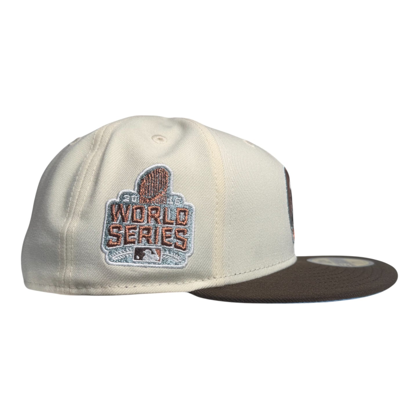 Chicago Cubs 2016 World Series Off White Walnut Visor New Era Fitted Hats