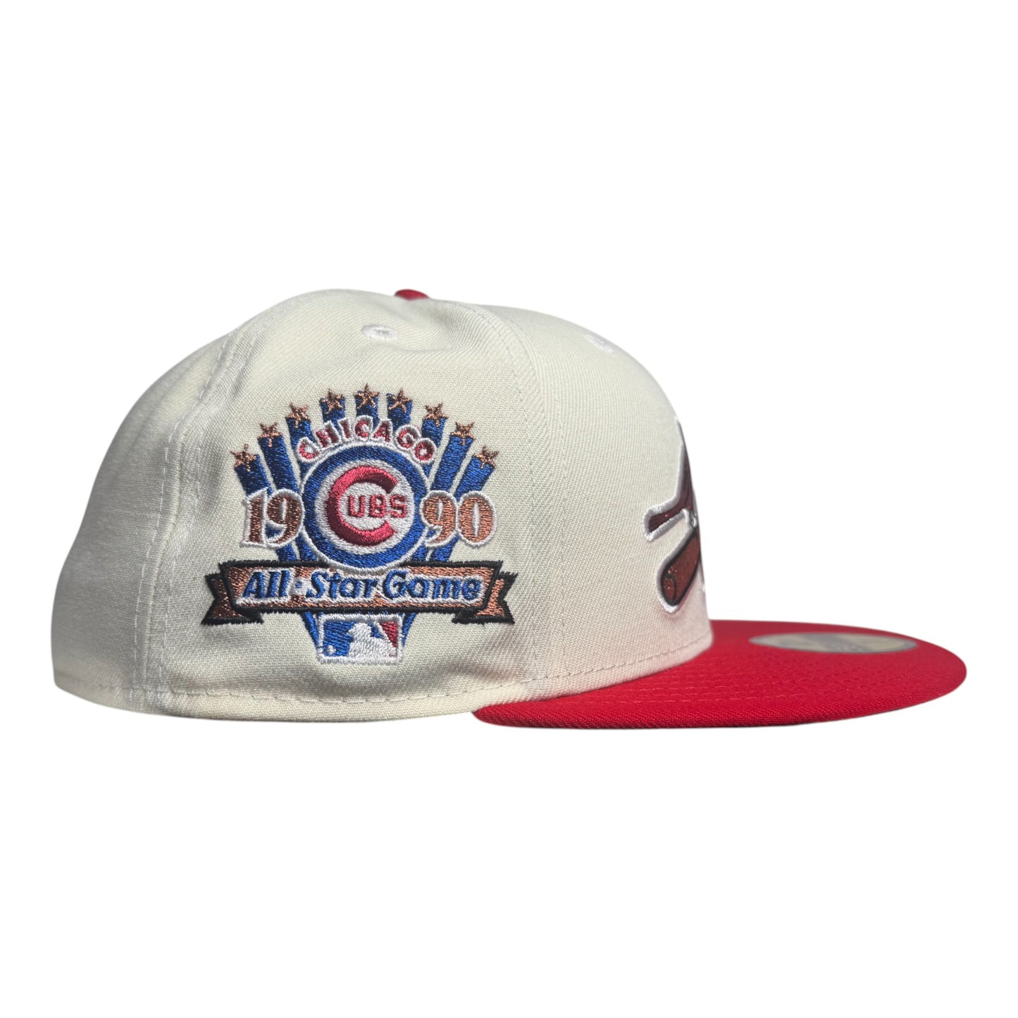 St Louis Cardinals 1990 All Star Game Patch Green UV New Era 59Fifty Fitted Hat